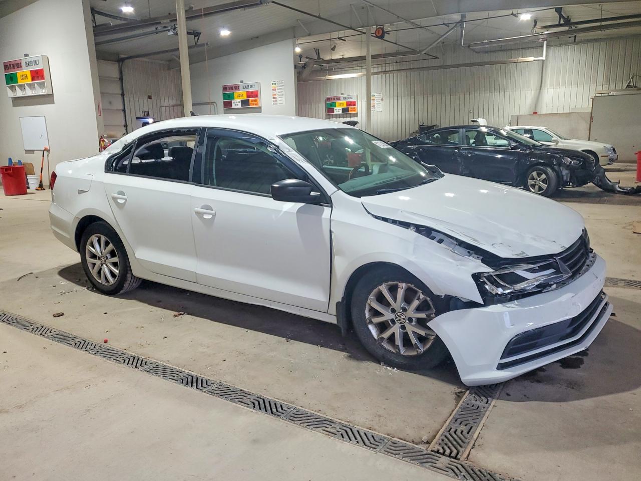 2015 Volkswagen Jetta Se White vin: 3VWD17AJ0FM239341
