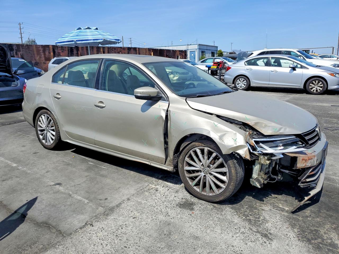 2015 Volkswagen Jetta Se Gray vin: 3VWD17AJ0FM261274