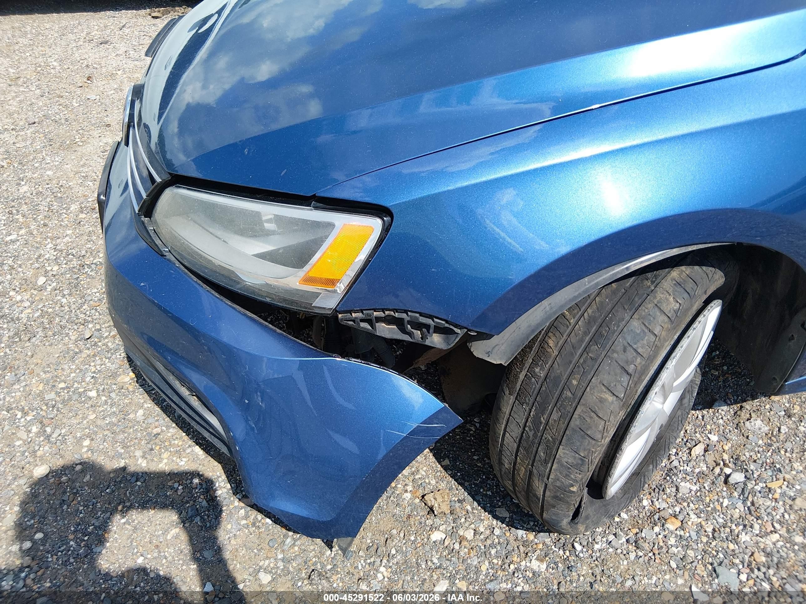 2015 Volkswagen Jetta 1.8t Se Синий vin: 3VWD17AJ0FM282397