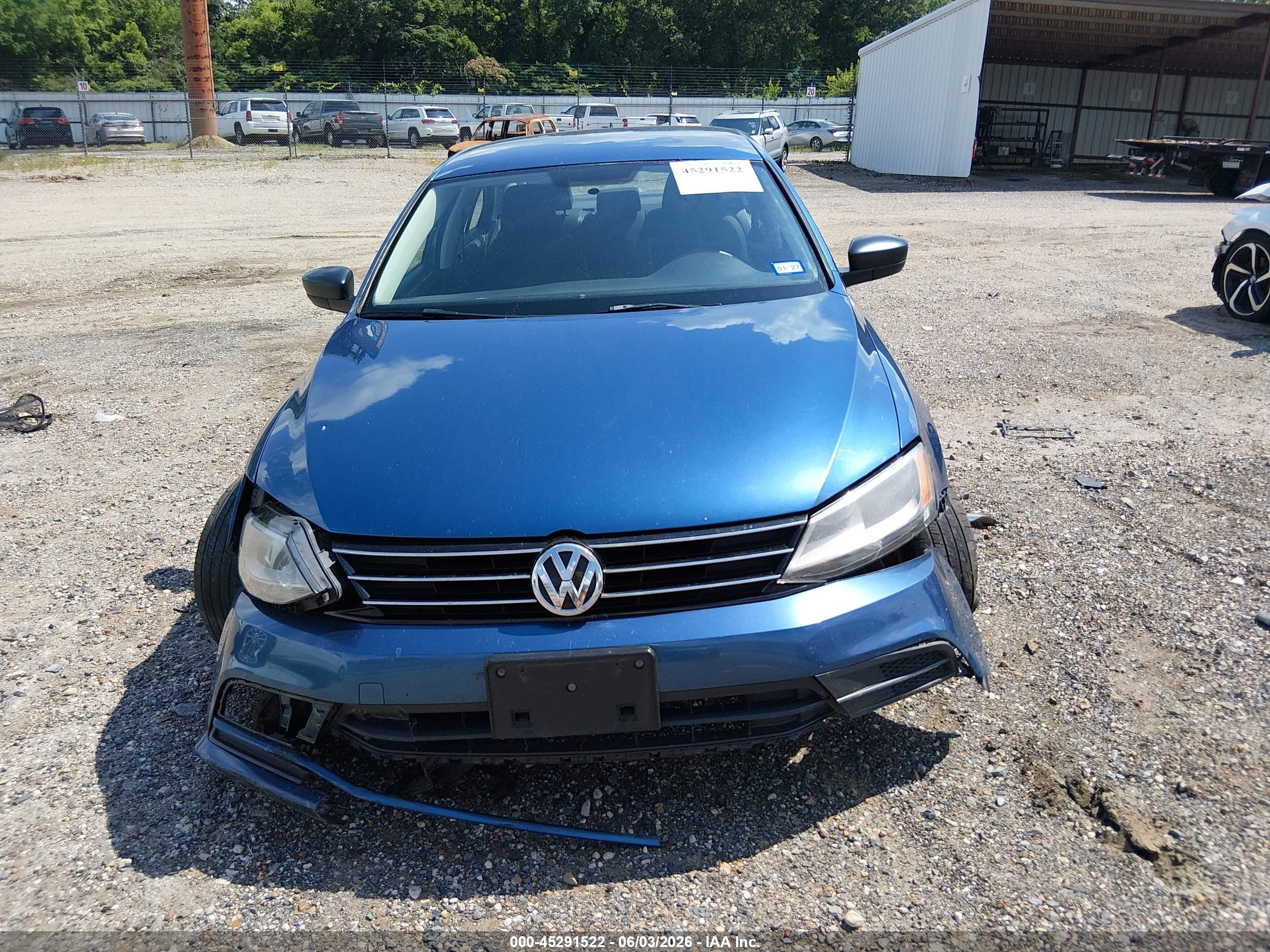 2015 Volkswagen Jetta 1.8t Se Синий vin: 3VWD17AJ0FM282397