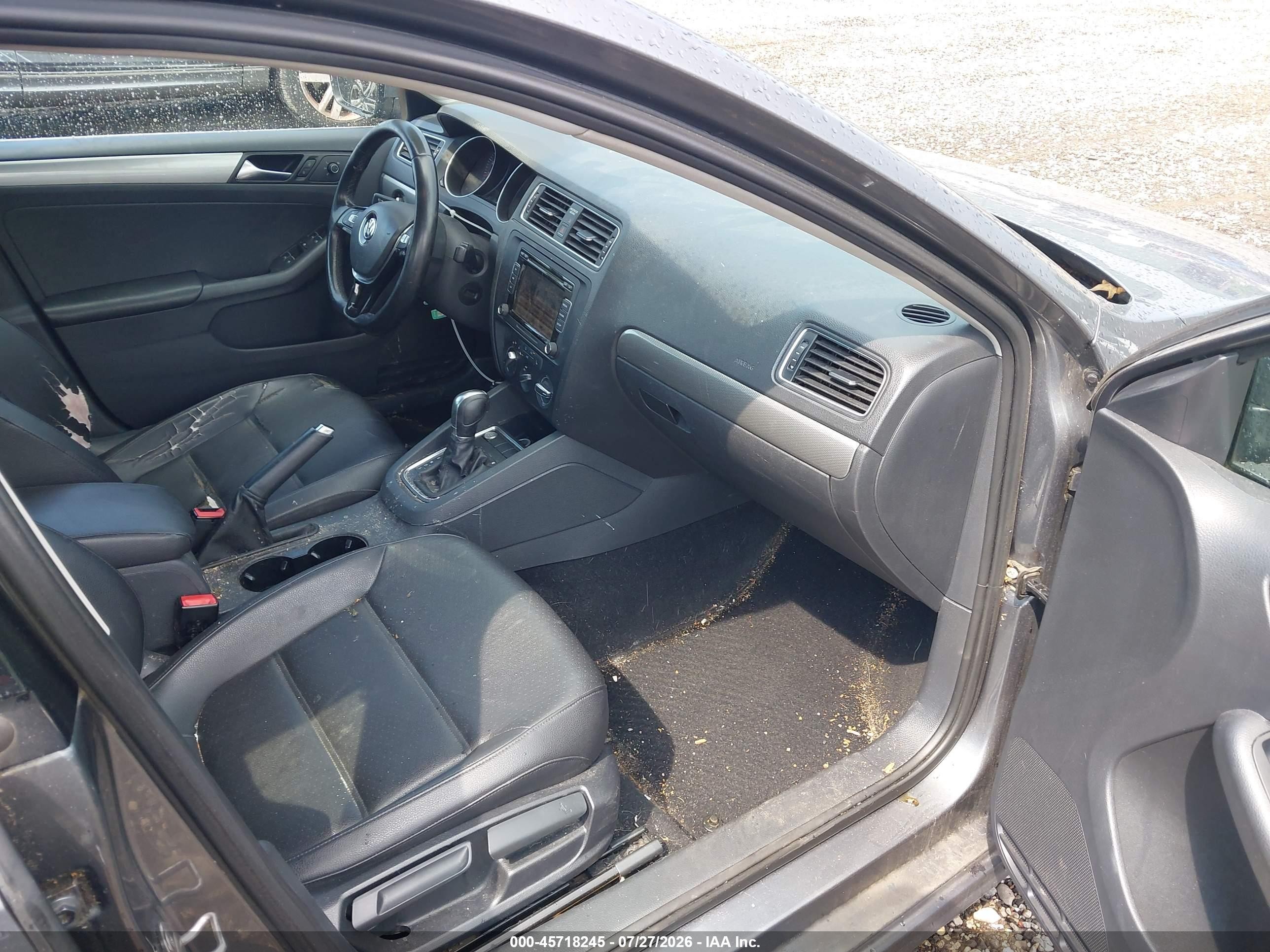 2015 Volkswagen Jetta 1.8t Se Gray vin: 3VWD17AJ0FM310294