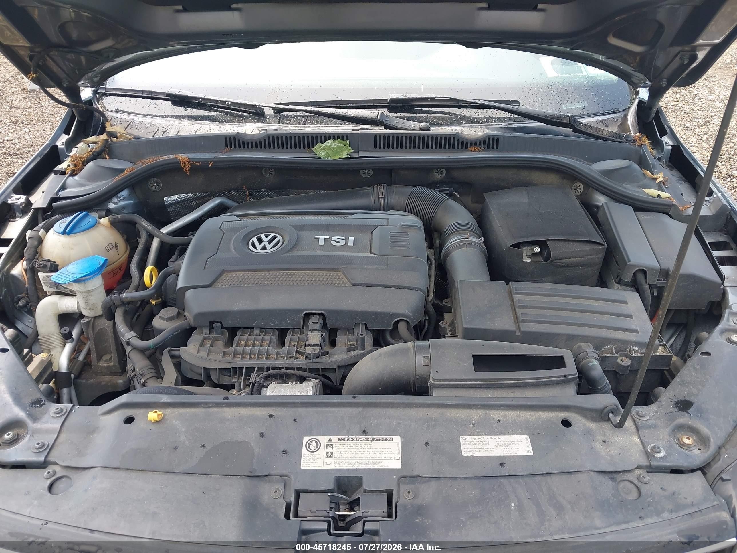 2015 Volkswagen Jetta 1.8t Se Gray vin: 3VWD17AJ0FM310294