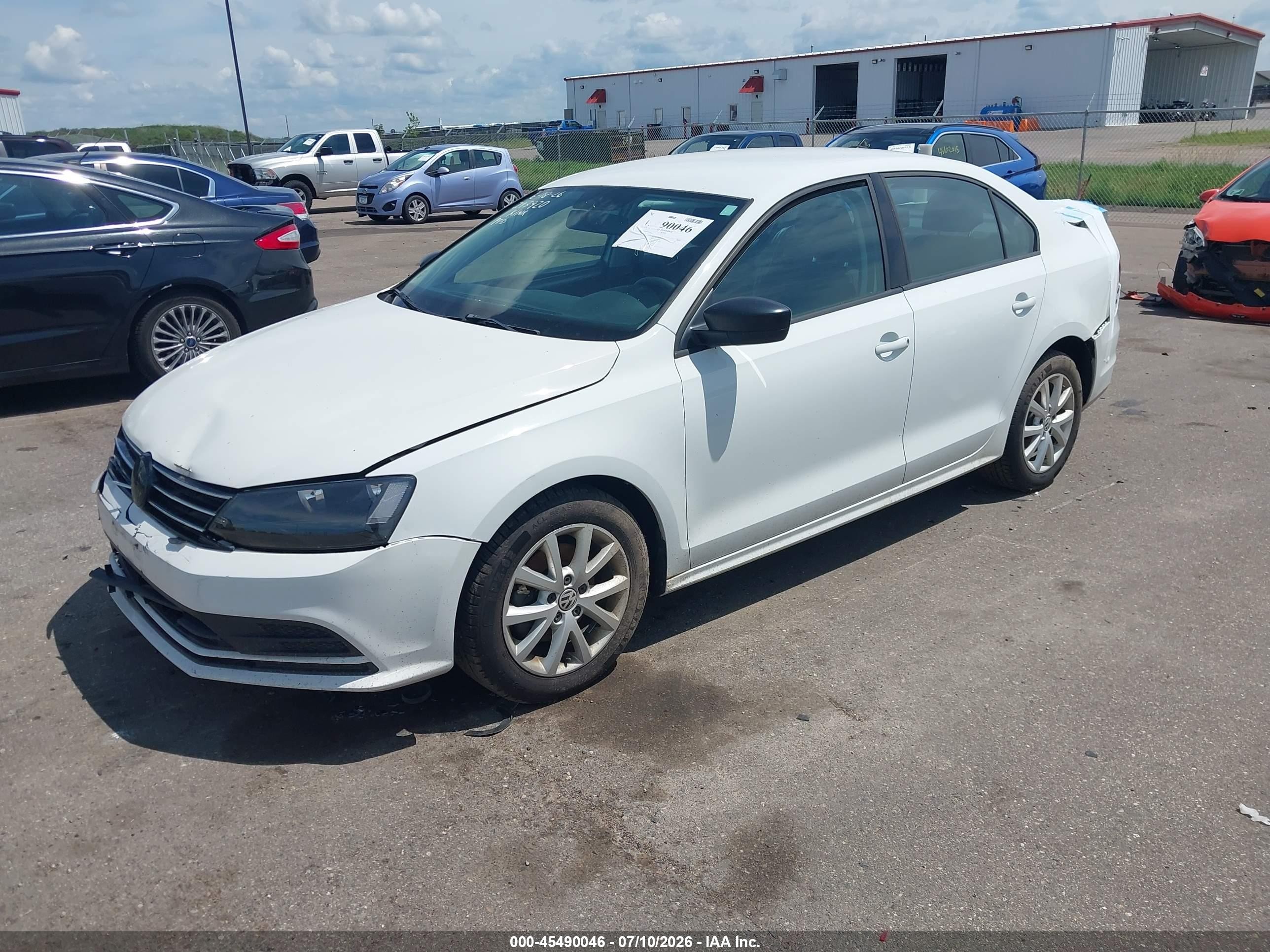 2015 Volkswagen Jetta 1.8t Se White vin: 3VWD17AJ0FM321912