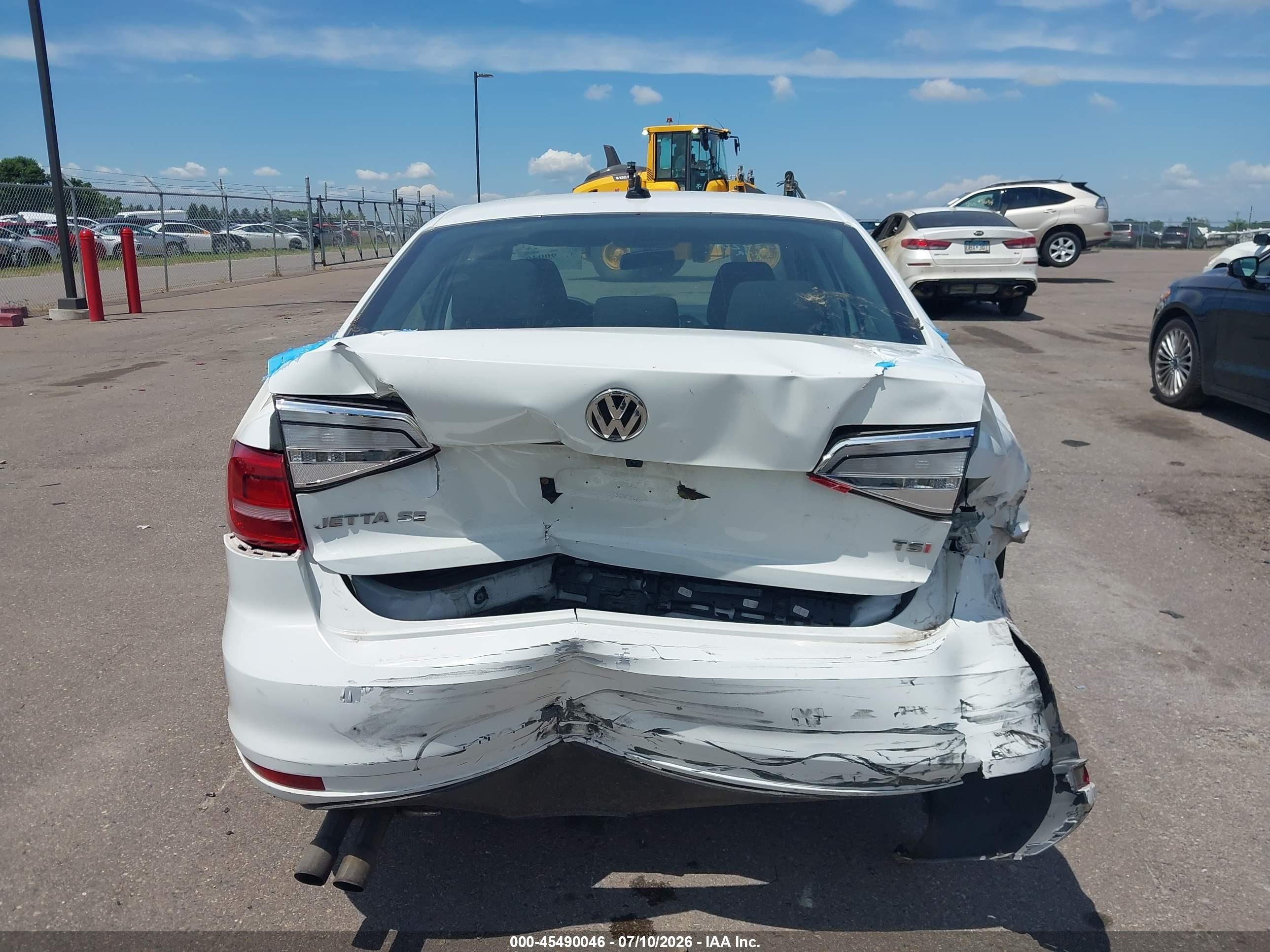 2015 Volkswagen Jetta 1.8t Se White vin: 3VWD17AJ0FM321912