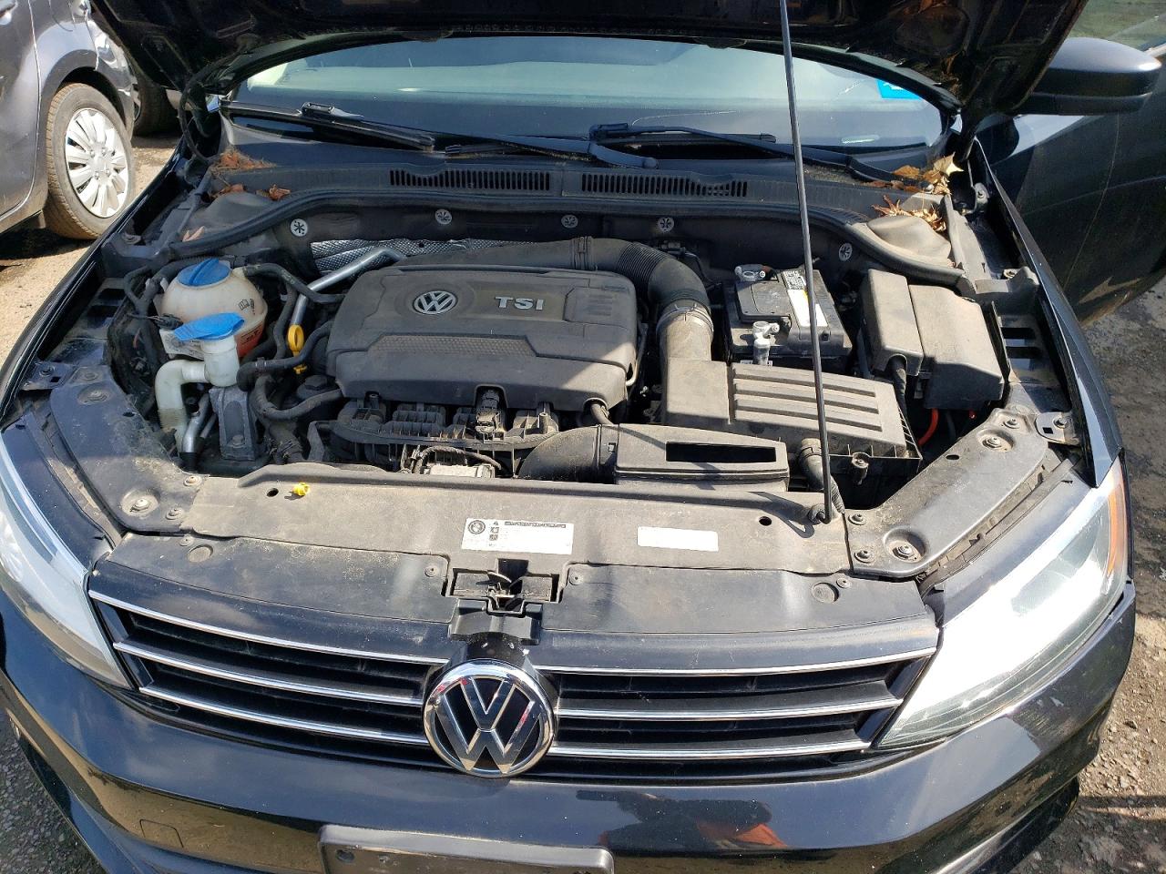 2015 Volkswagen Jetta Se Black vin: 3VWD17AJ0FM325801