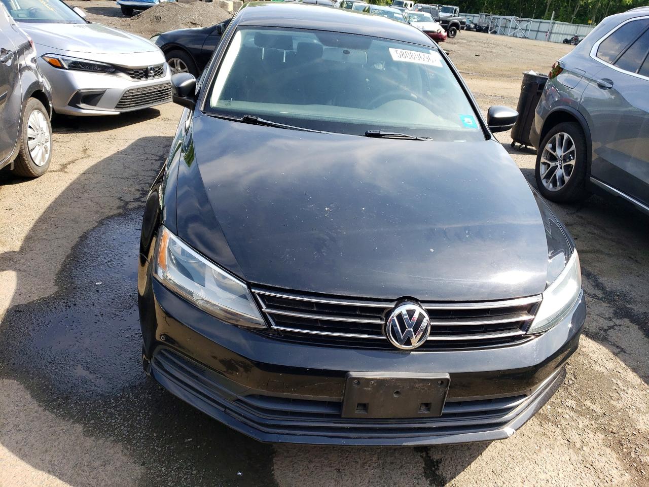 2015 Volkswagen Jetta Se Black vin: 3VWD17AJ0FM325801