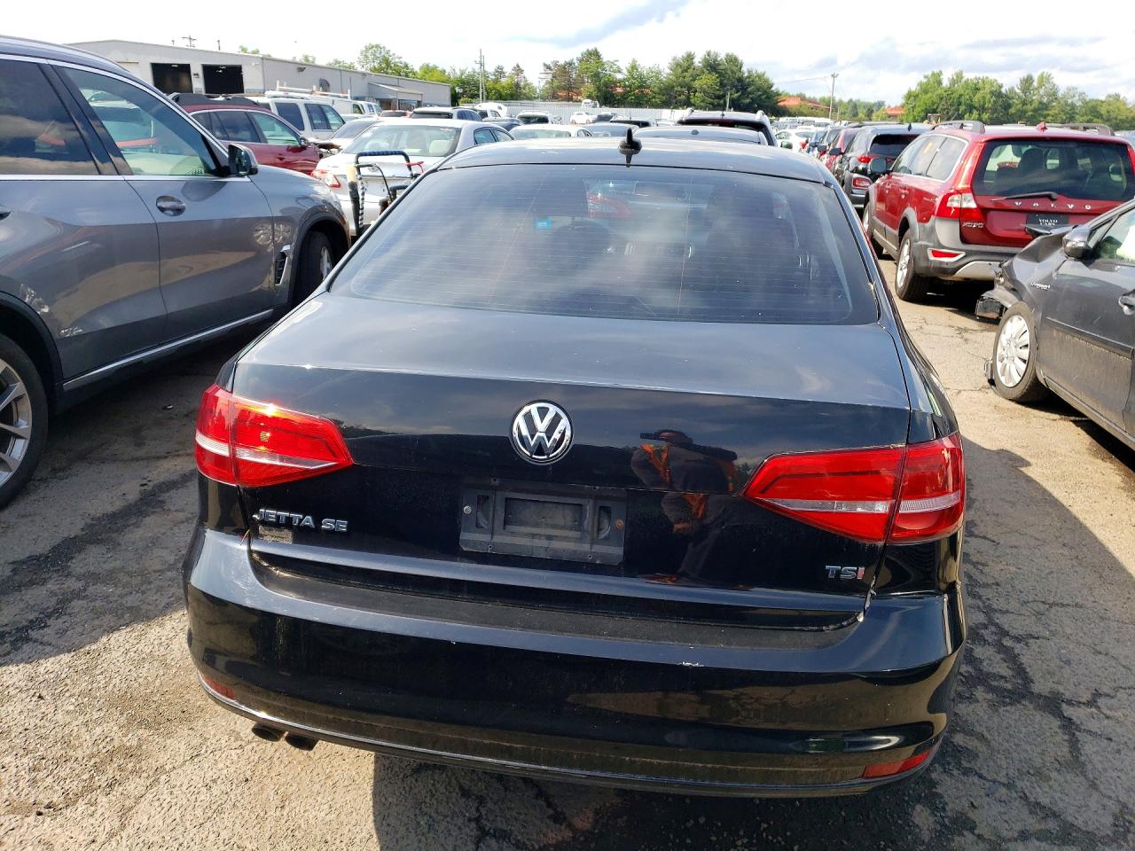 2015 Volkswagen Jetta Se Black vin: 3VWD17AJ0FM325801