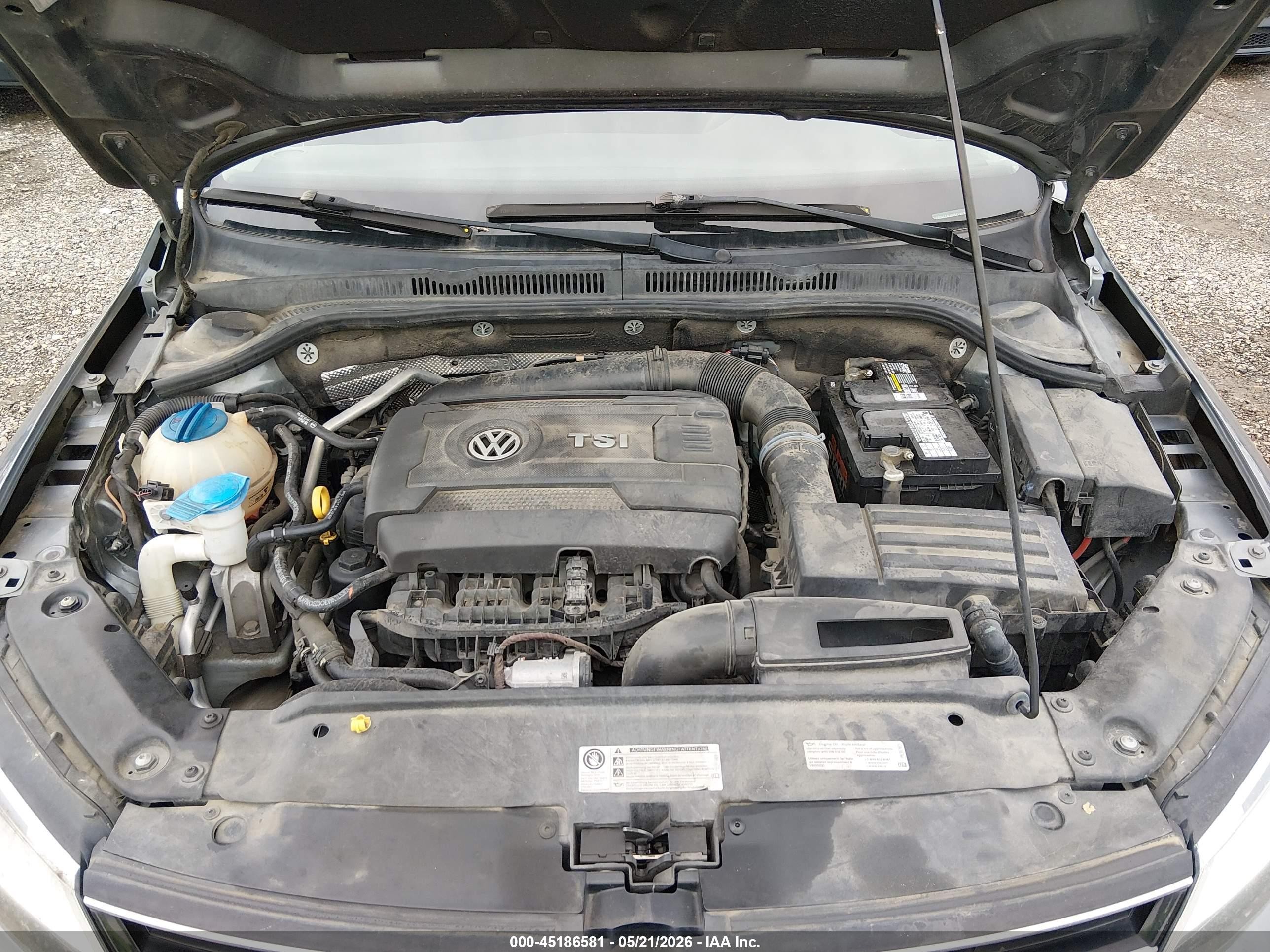 2015 Volkswagen Jetta 1.8t Se Gray vin: 3VWD17AJ0FM329735