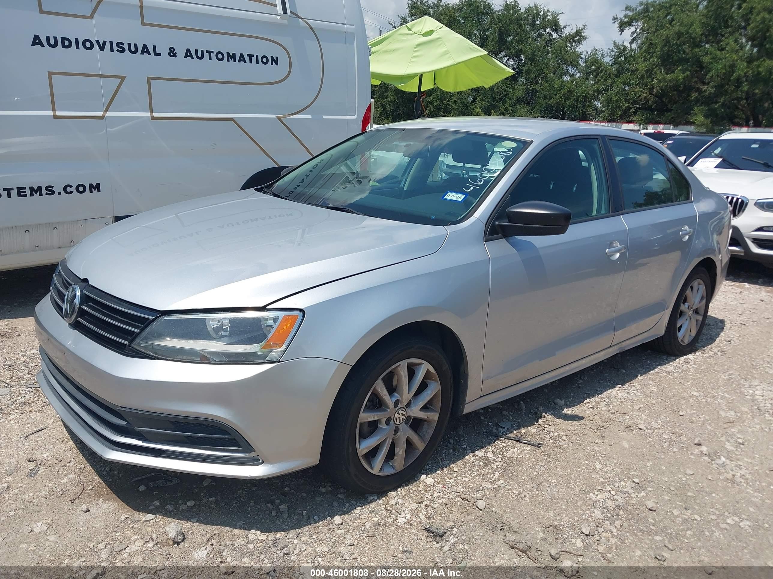 2015 Volkswagen Jetta 1.8t Se Gray vin: 3VWD17AJ0FM330559