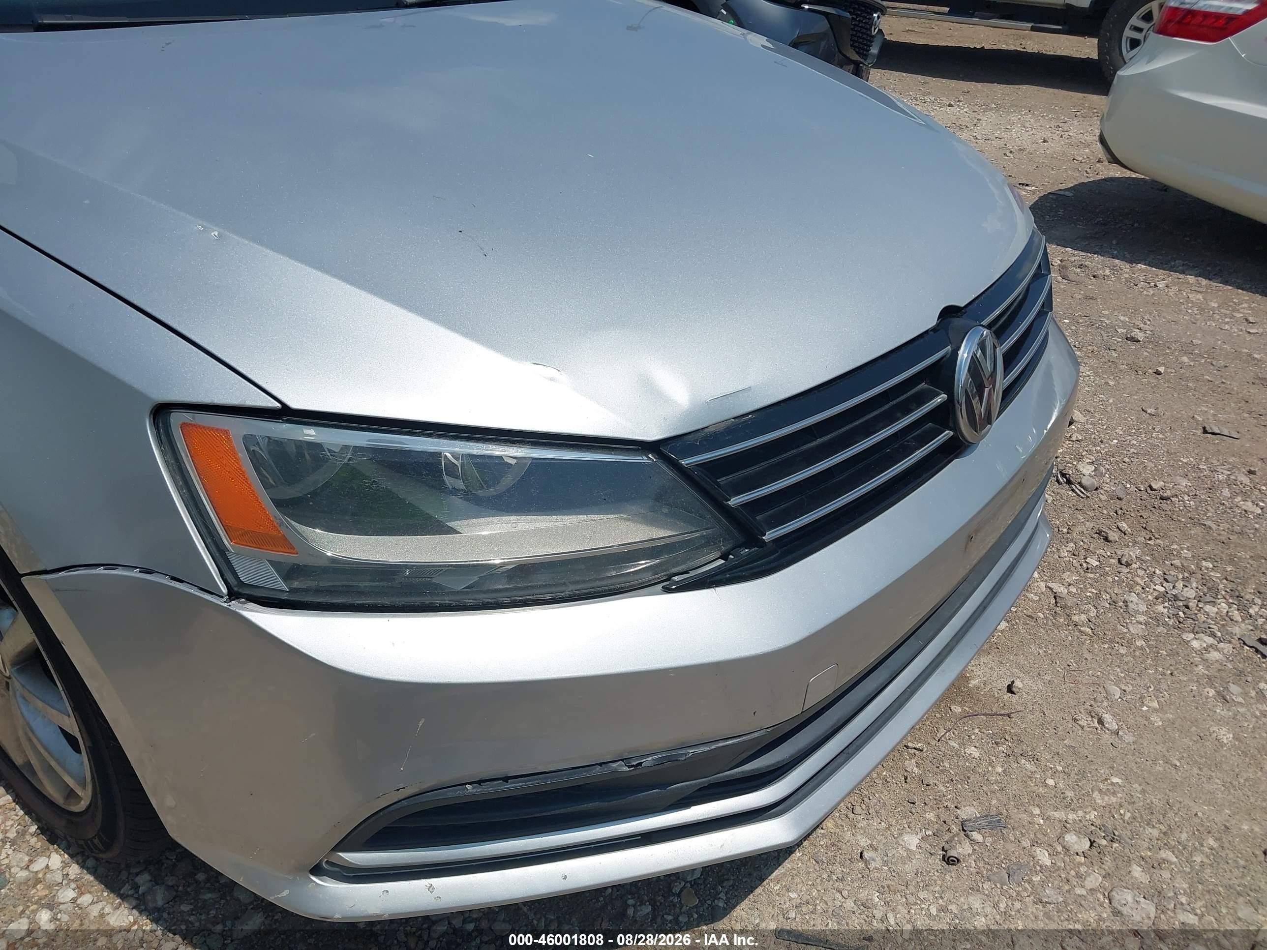 2015 Volkswagen Jetta 1.8t Se Gray vin: 3VWD17AJ0FM330559