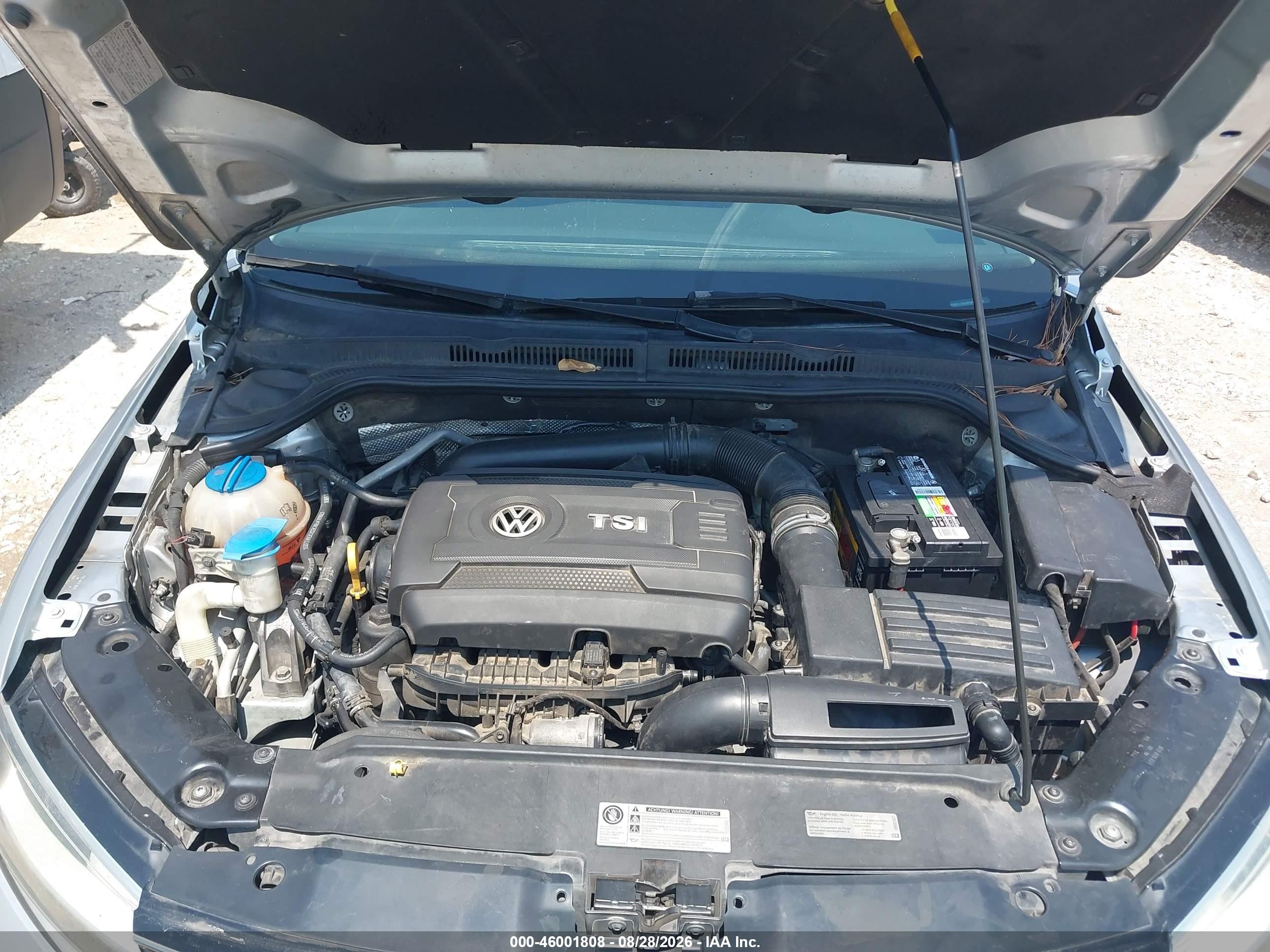 2015 Volkswagen Jetta 1.8t Se Gray vin: 3VWD17AJ0FM330559