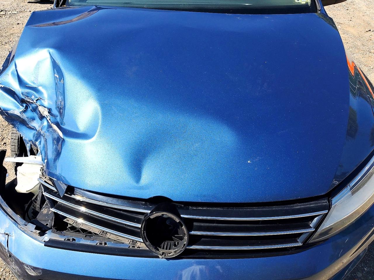 2015 Volkswagen Jetta Se Blue vin: 3VWD17AJ0FM349869