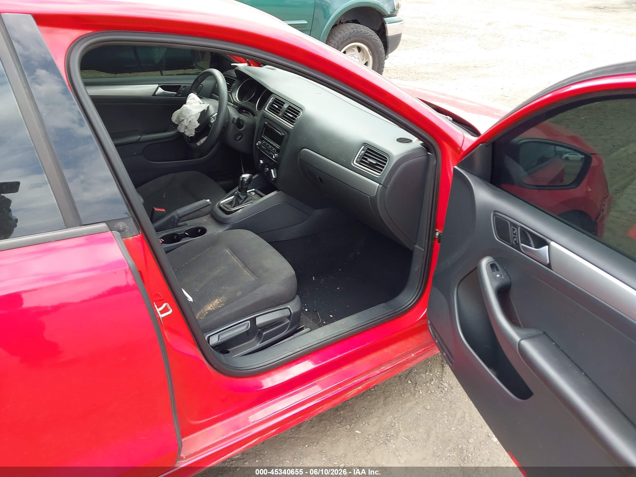 2015 Volkswagen Jetta 1.8t Se Red vin: 3VWD17AJ0FM355610