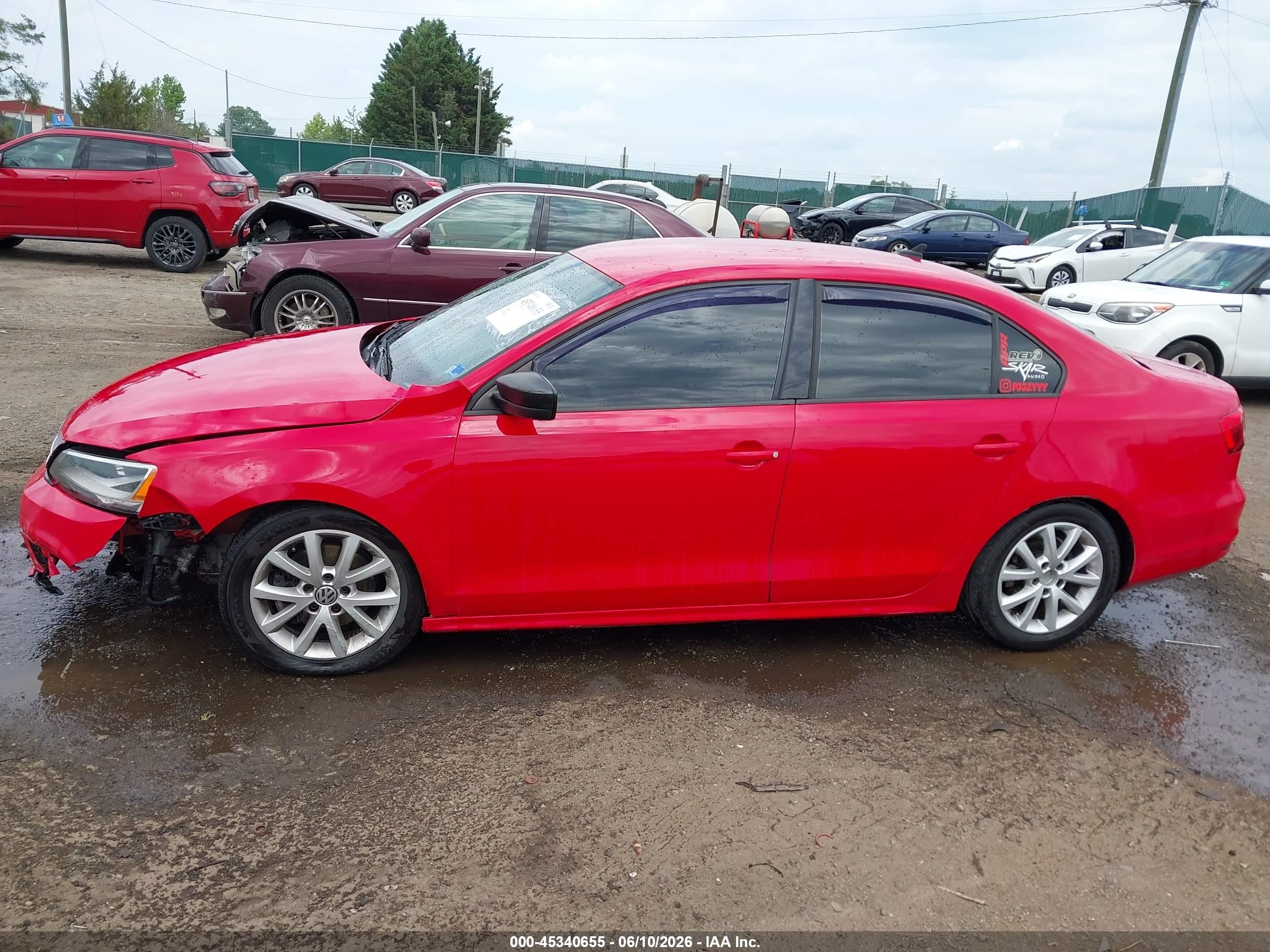 2015 Volkswagen Jetta 1.8t Se Red vin: 3VWD17AJ0FM355610
