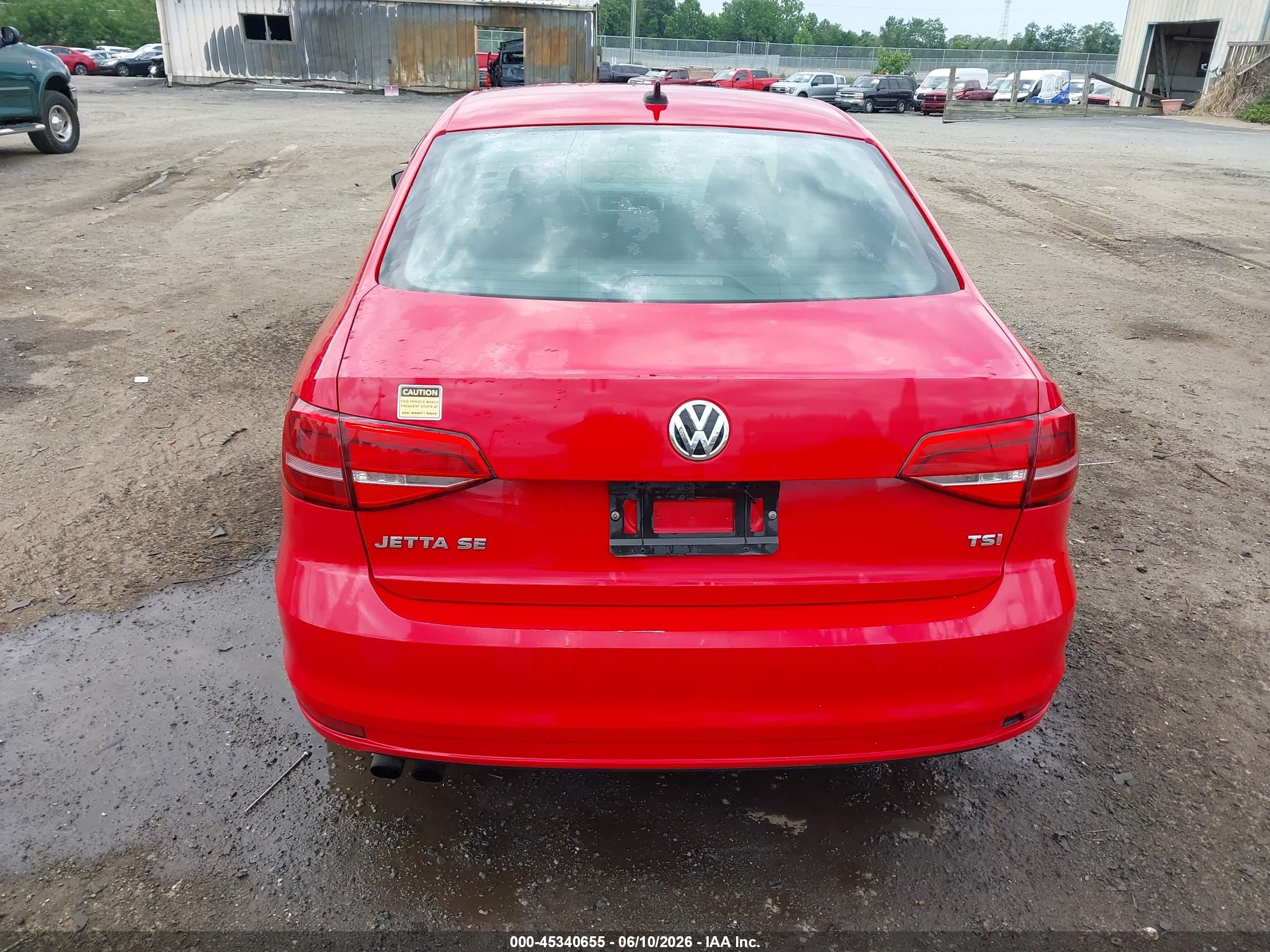 2015 Volkswagen Jetta 1.8t Se Red vin: 3VWD17AJ0FM355610