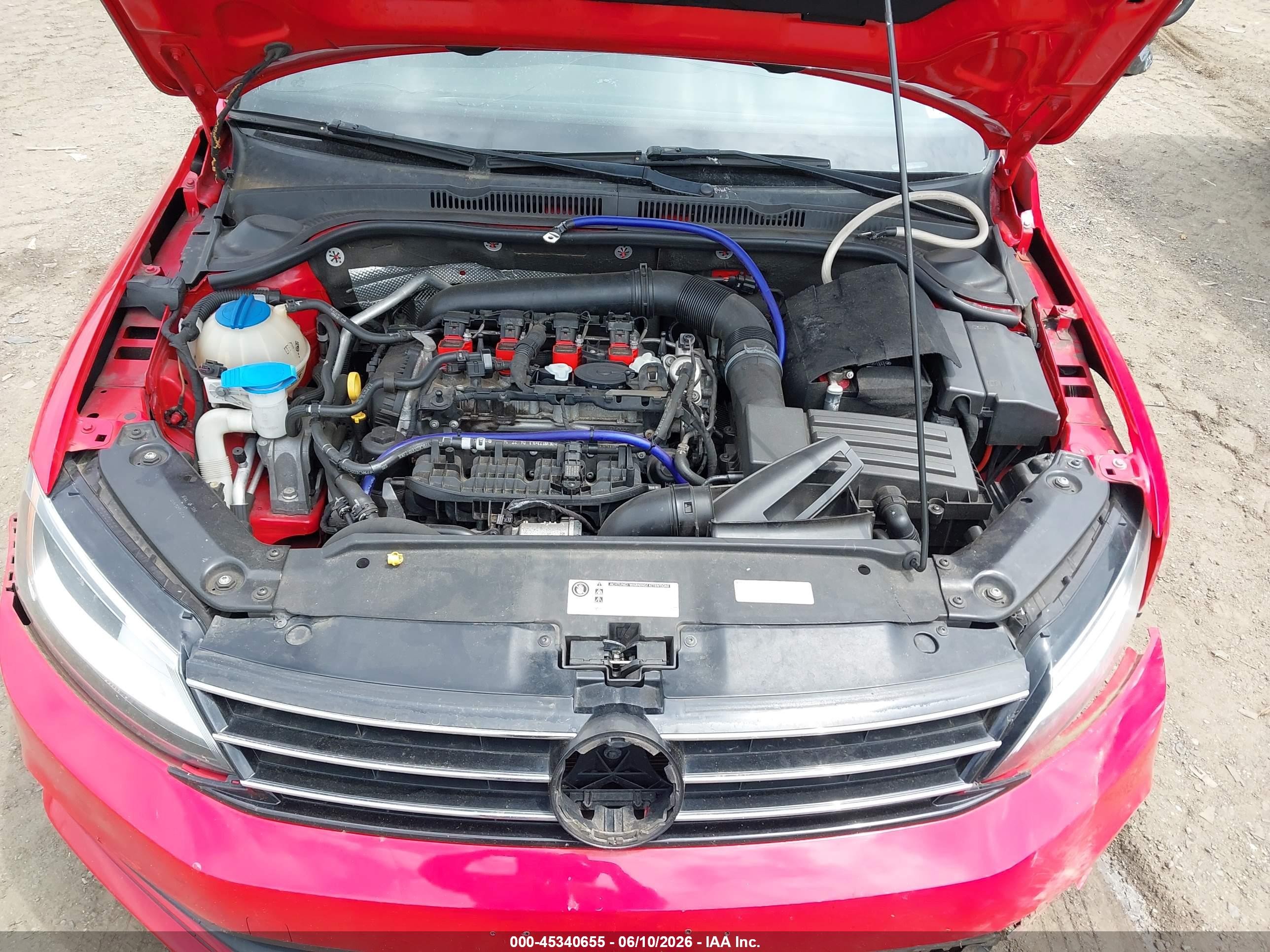 2015 Volkswagen Jetta 1.8t Se Red vin: 3VWD17AJ0FM355610