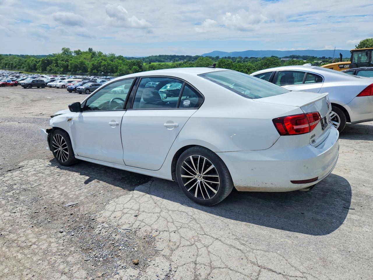 2015 Volkswagen Jetta Se White vin: 3VWD17AJ0FM400271