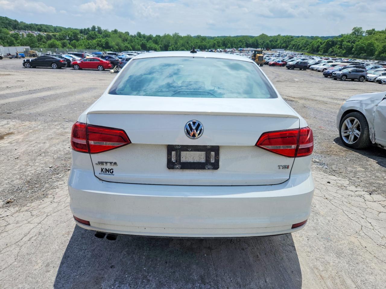 2015 Volkswagen Jetta Se White vin: 3VWD17AJ0FM400271