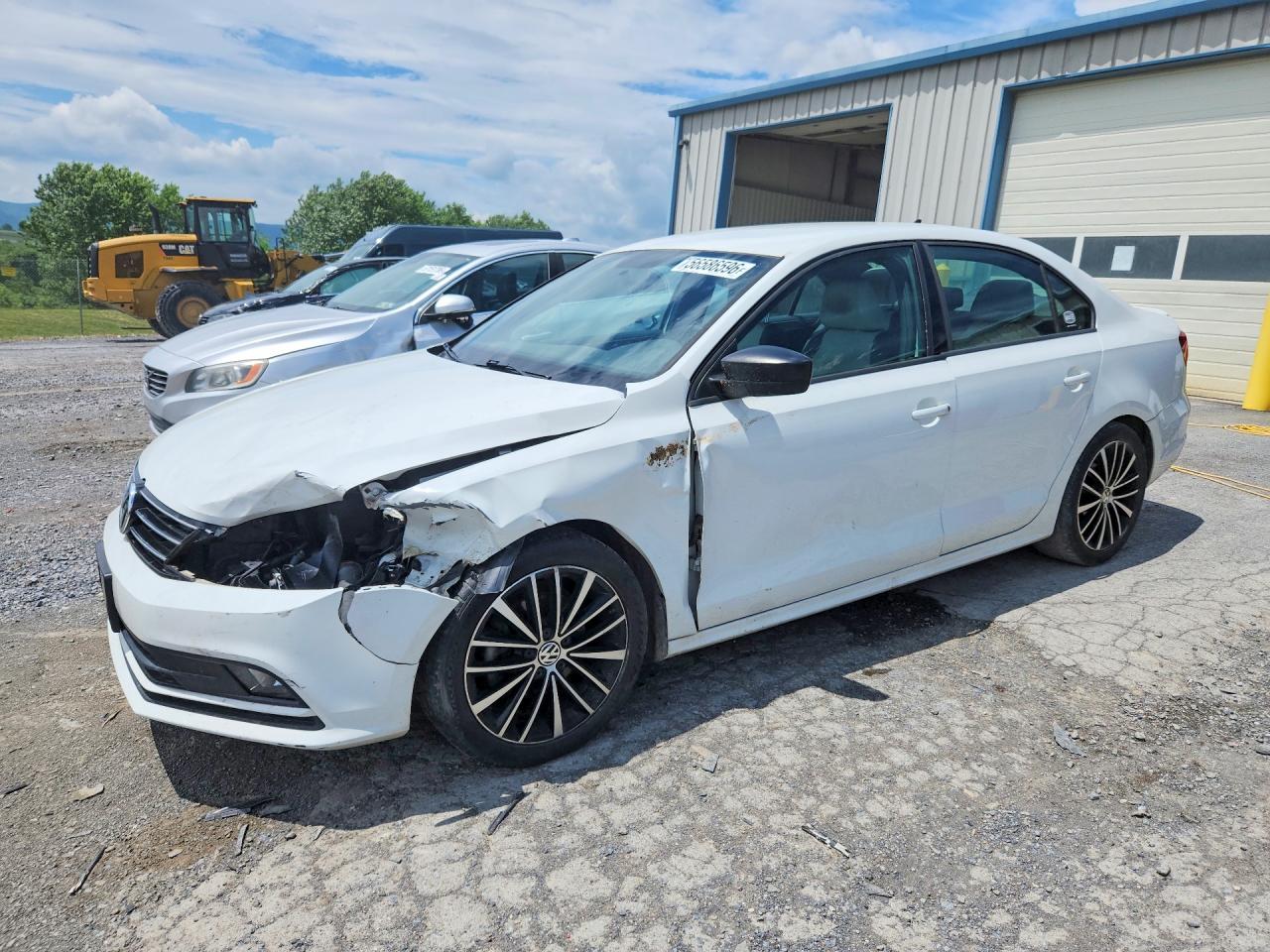 2015 Volkswagen Jetta Se White vin: 3VWD17AJ0FM400271