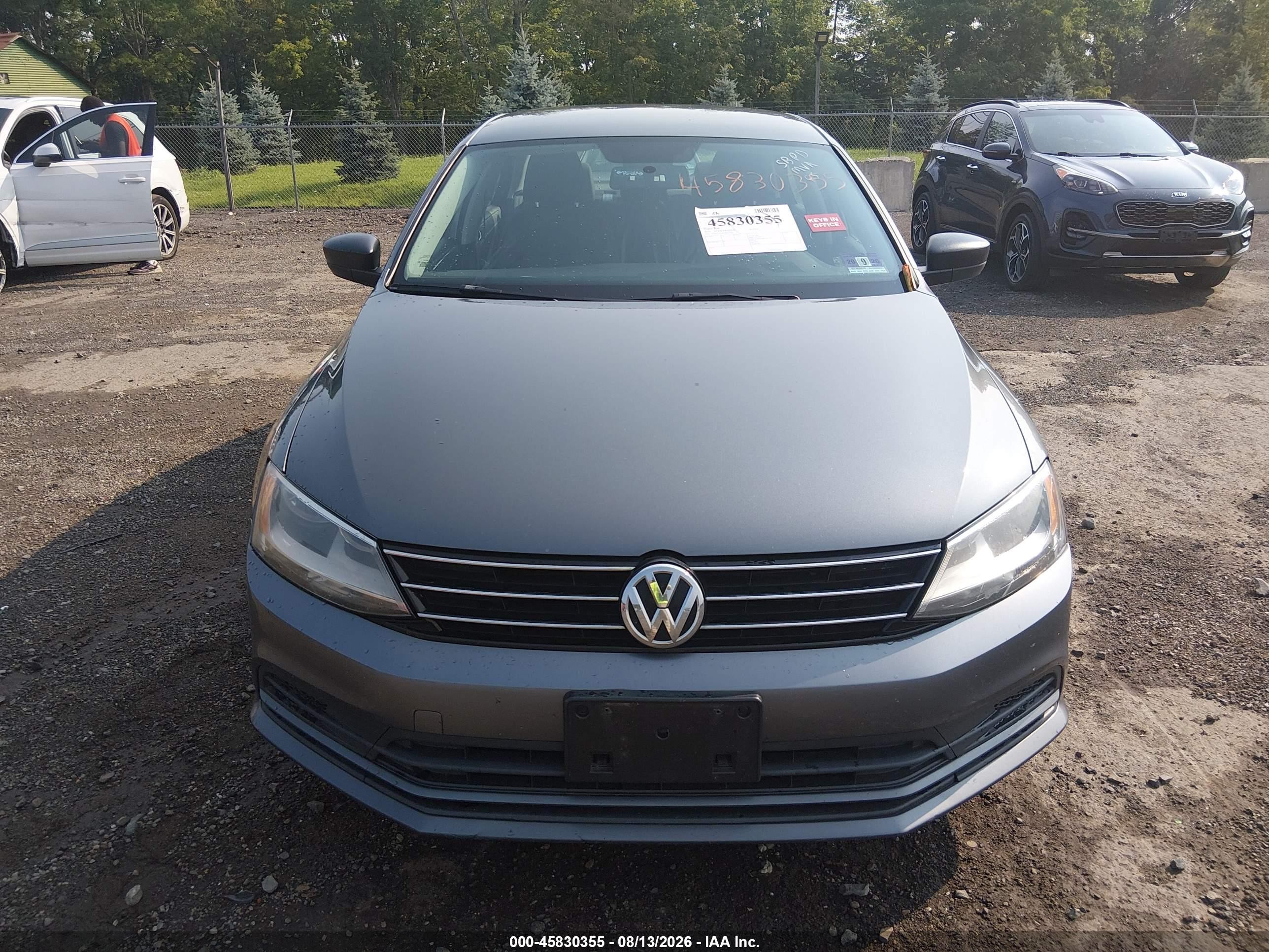 2015 Volkswagen Jetta 1.8t Se Gray vin: 3VWD17AJ0FM421749