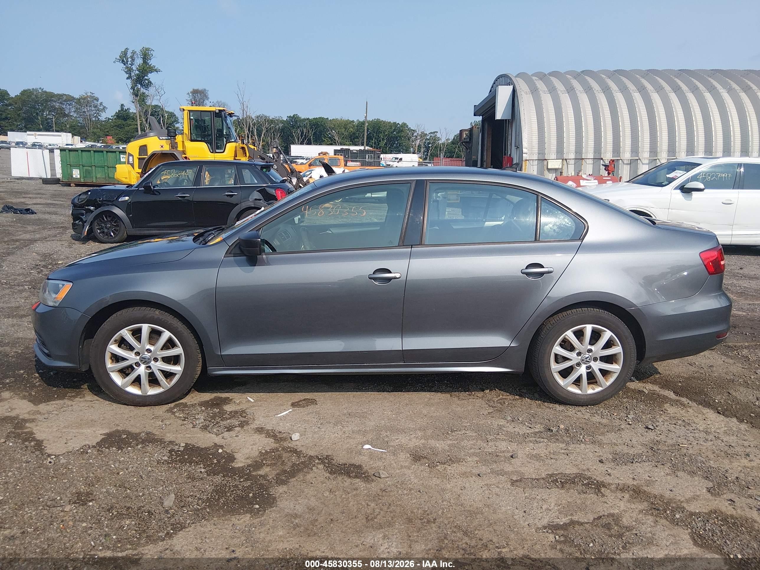 2015 Volkswagen Jetta 1.8t Se Gray vin: 3VWD17AJ0FM421749