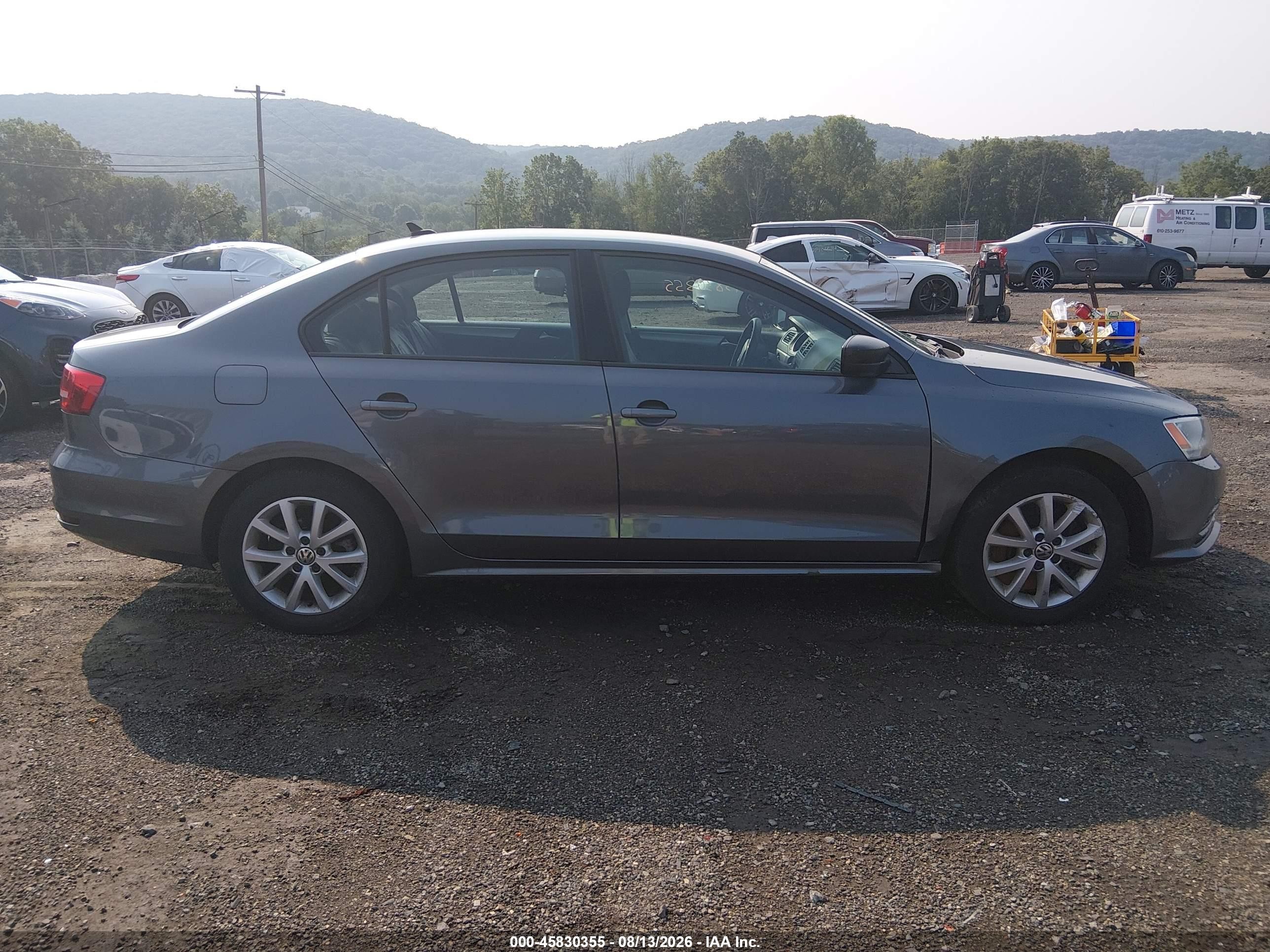 2015 Volkswagen Jetta 1.8t Se Gray vin: 3VWD17AJ0FM421749