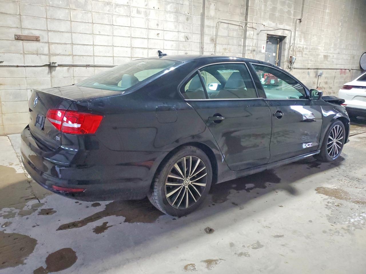 2015 Volkswagen Jetta Se Black vin: 3VWD17AJ0FM428068