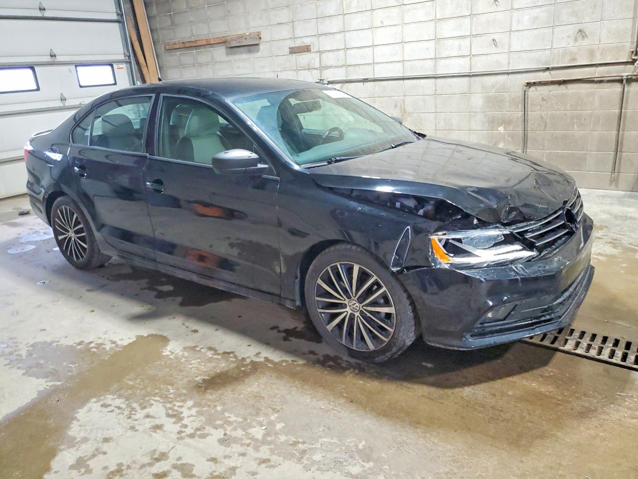2015 Volkswagen Jetta Se Black vin: 3VWD17AJ0FM428068