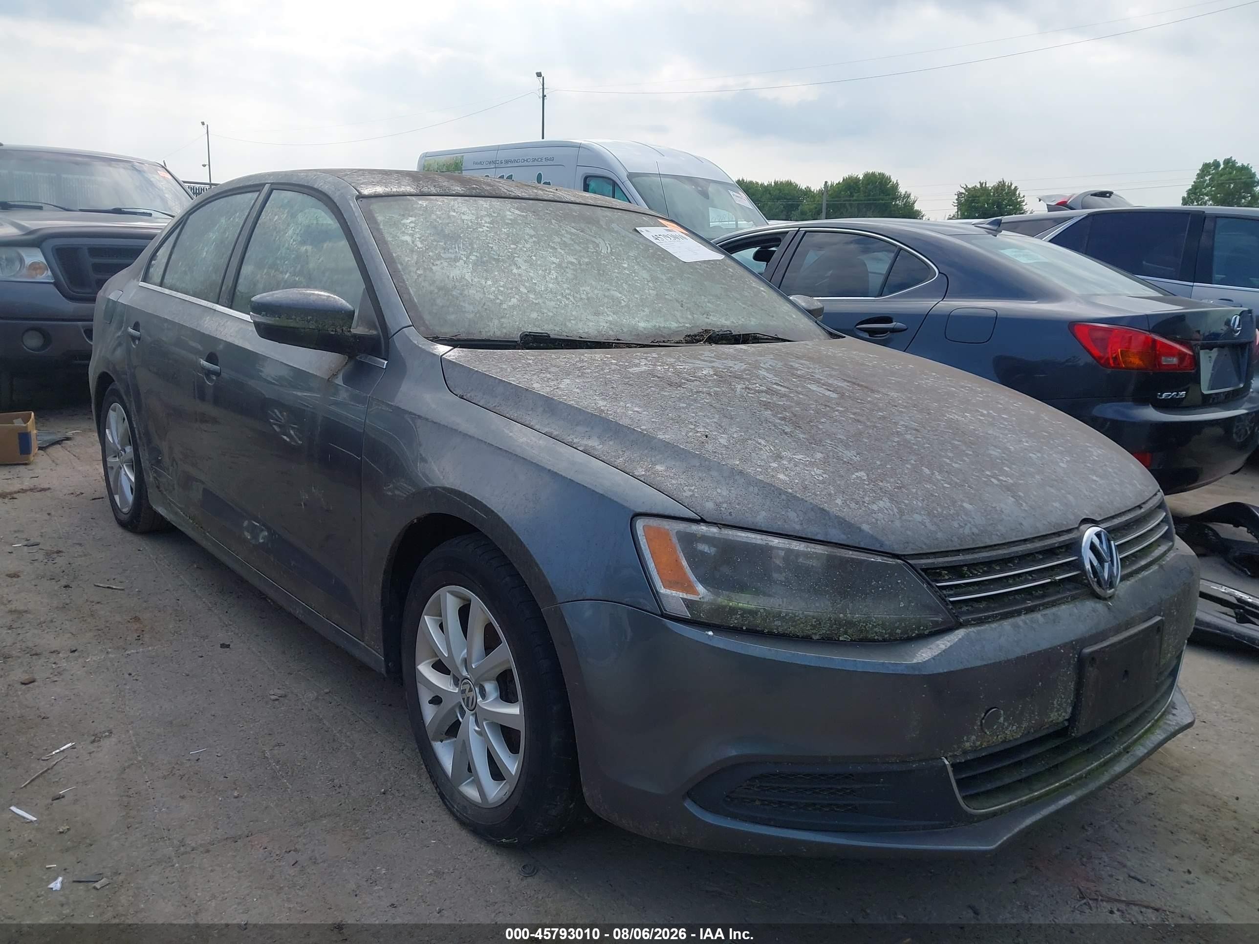 2014 Volkswagen Jetta 1.8t Se Gray vin: 3VWD17AJ1EM233434