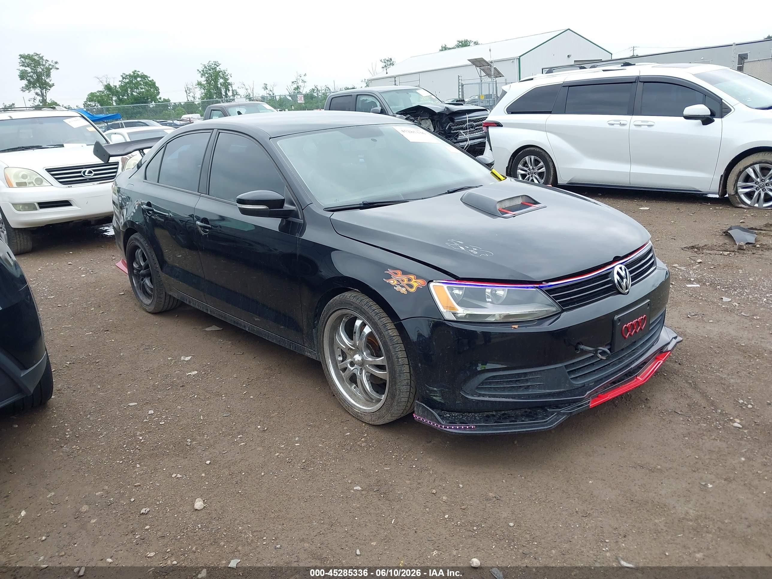 2014 Volkswagen Jetta 1.8t Se Black vin: 3VWD17AJ1EM265784