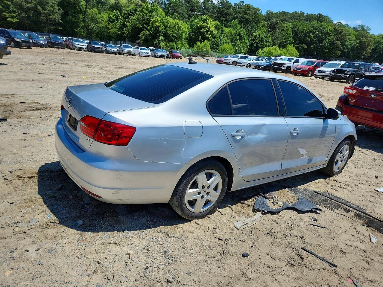 2014 Volkswagen Jetta Se Серебряный vin: 3VWD17AJ1EM266871