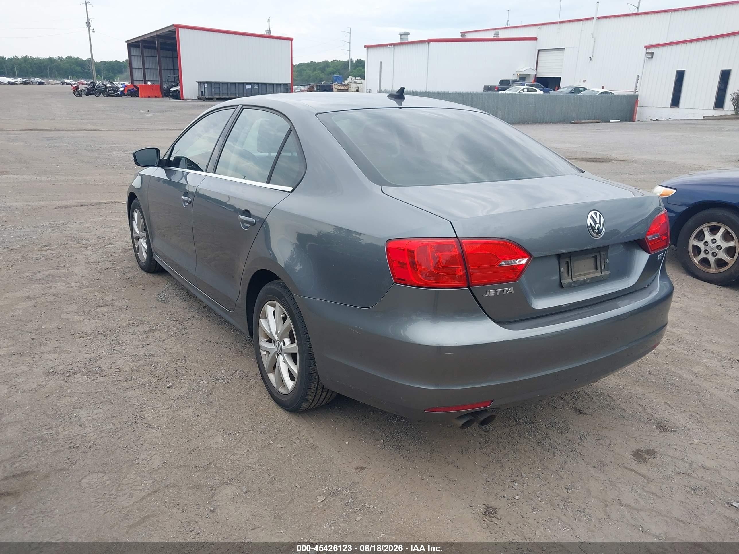 2014 Volkswagen Jetta 1.8t Se Gray vin: 3VWD17AJ1EM334733