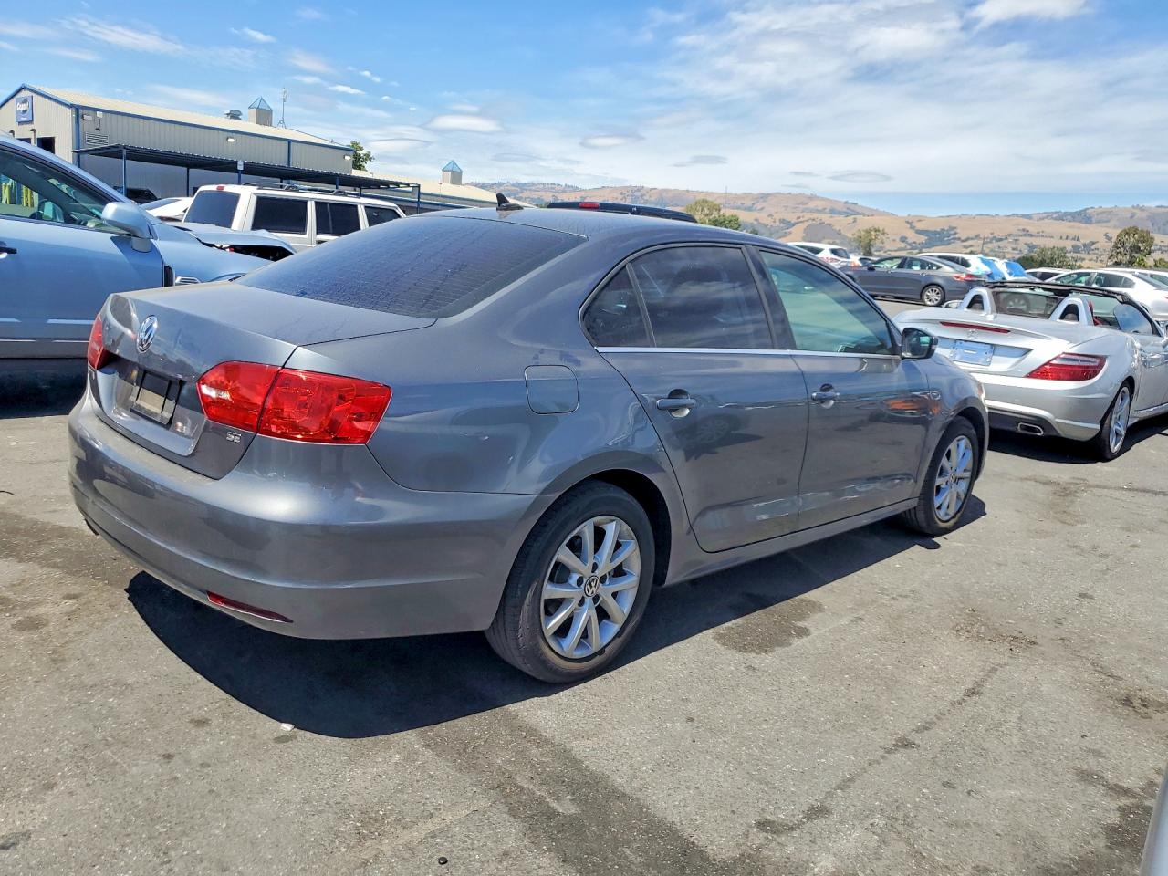 2014 Volkswagen Jetta Se Gray vin: 3VWD17AJ1EM363018