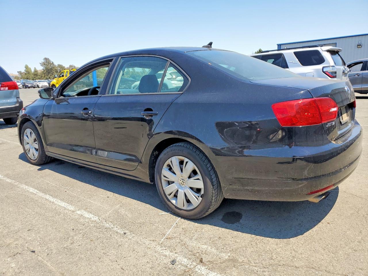 2014 Volkswagen Jetta Se Black vin: 3VWD17AJ1EM365822
