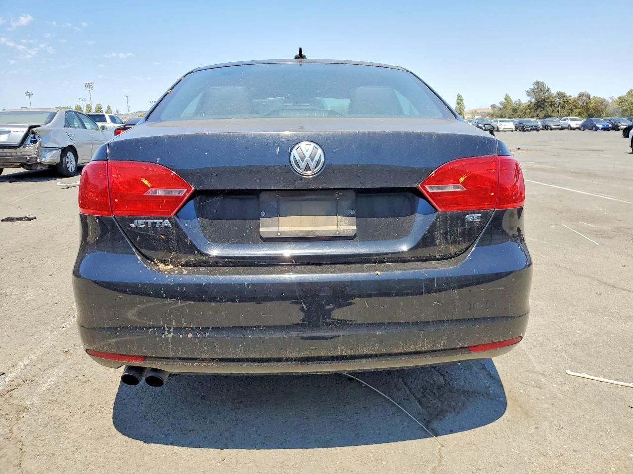 2014 Volkswagen Jetta Se Black vin: 3VWD17AJ1EM365822