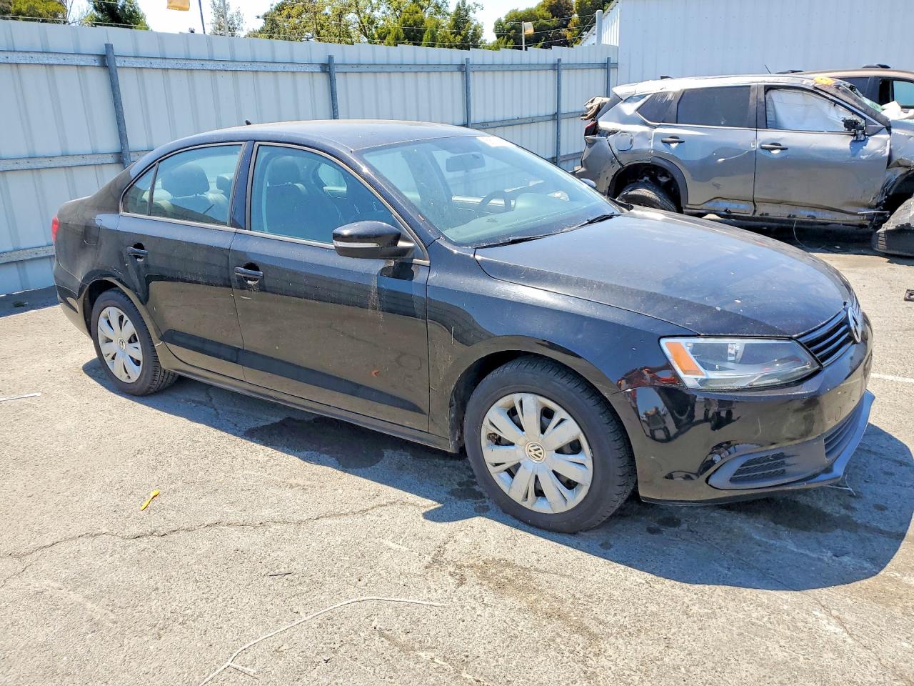 2014 Volkswagen Jetta Se Black vin: 3VWD17AJ1EM365822