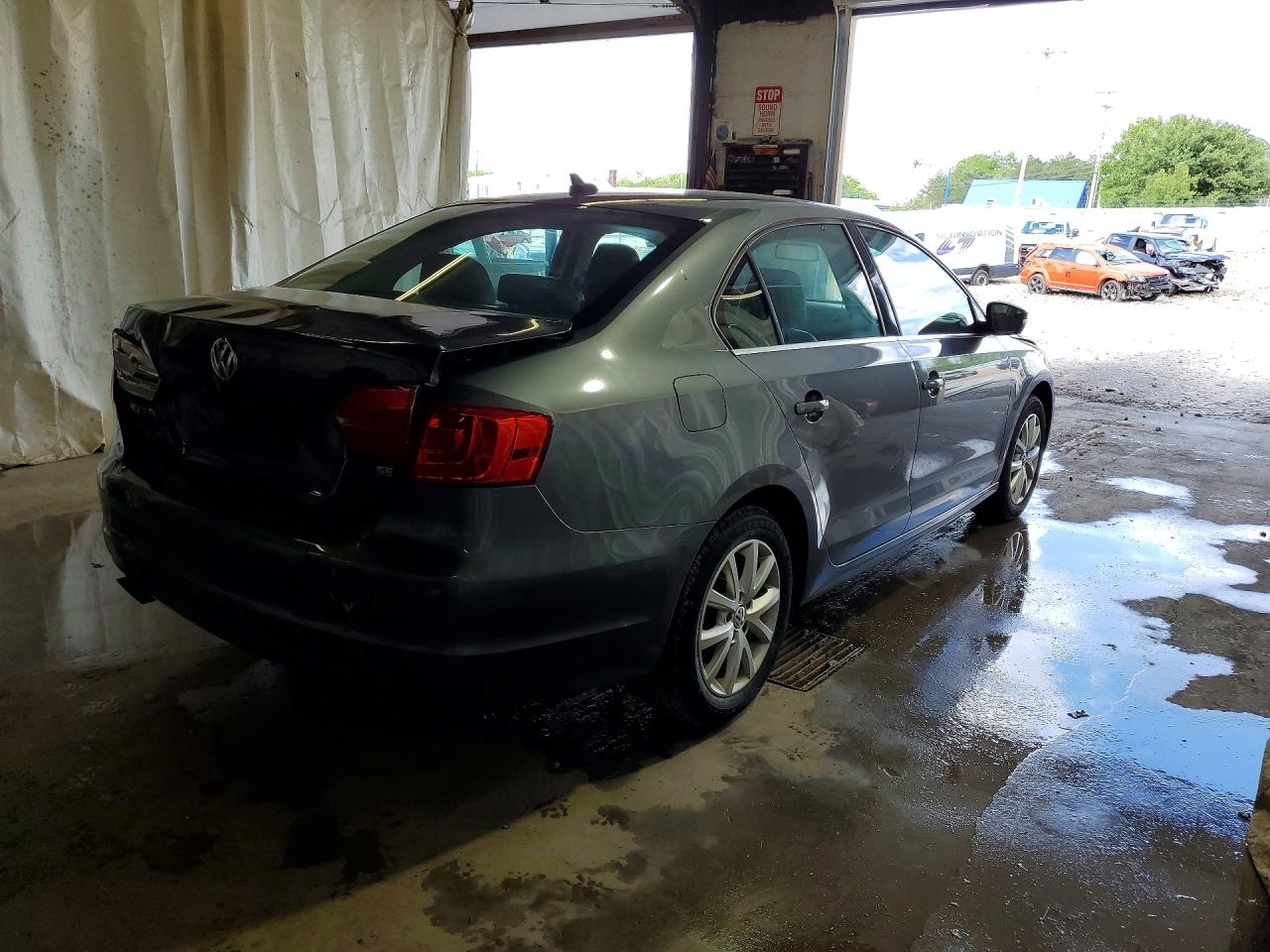 2014 Volkswagen Jetta Se Gray vin: 3VWD17AJ1EM371863
