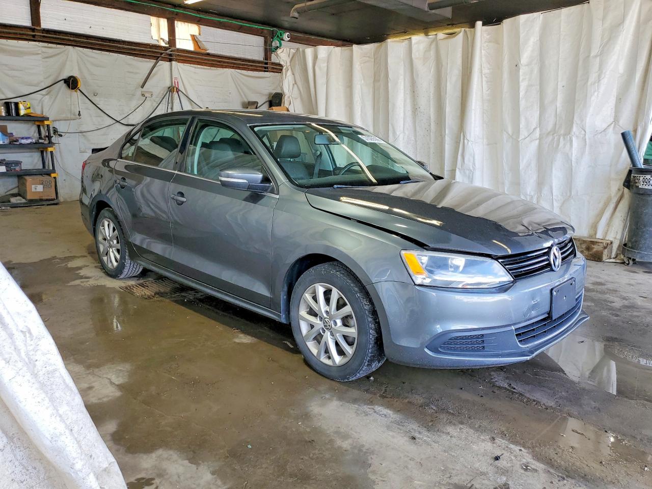 2014 Volkswagen Jetta Se Gray vin: 3VWD17AJ1EM371863