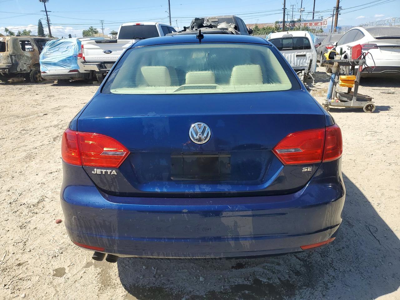 2014 Volkswagen Jetta Se Синий vin: 3VWD17AJ1EM376593