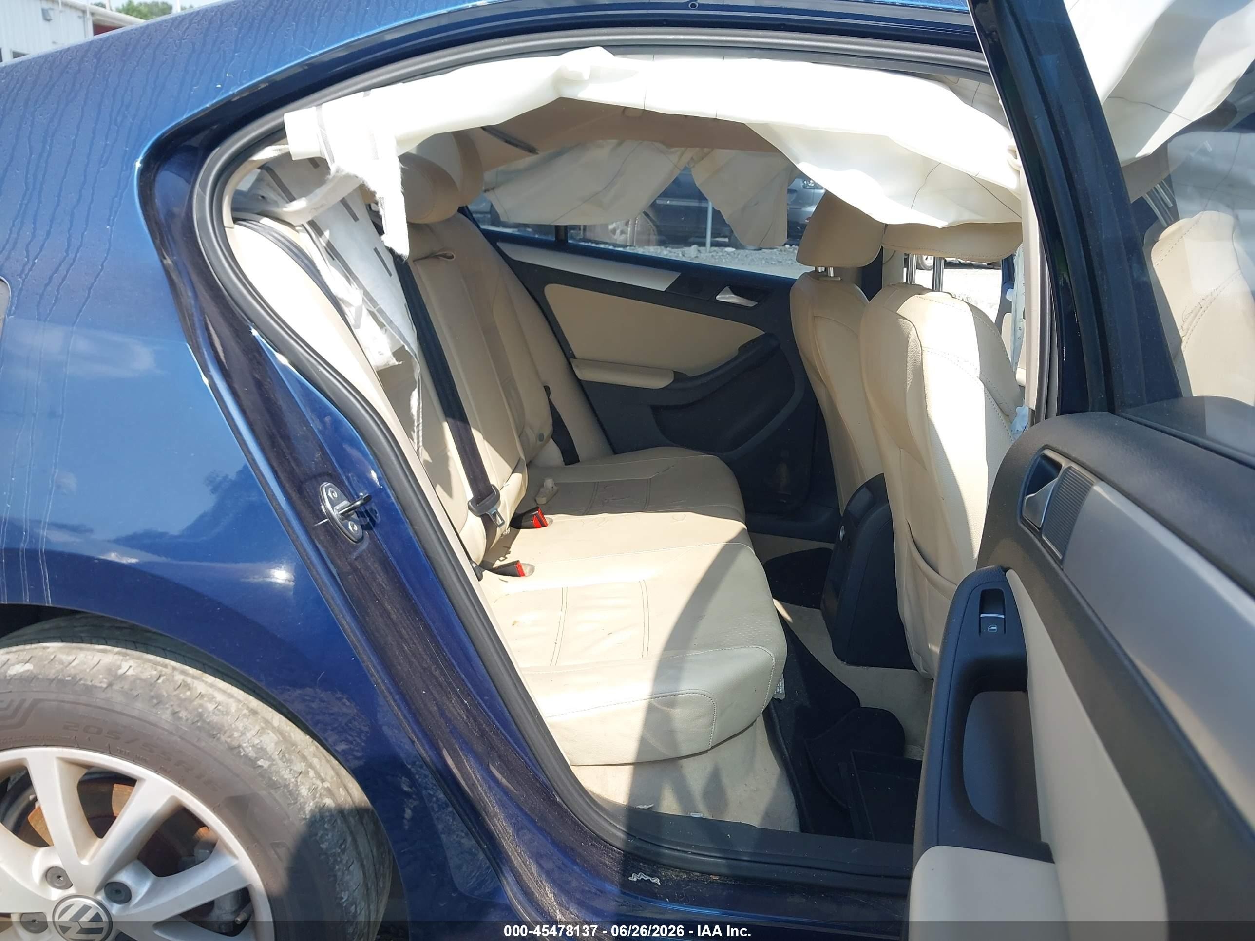 2014 Volkswagen Jetta 1.8t Se Dark Blue vin: 3VWD17AJ1EM399601
