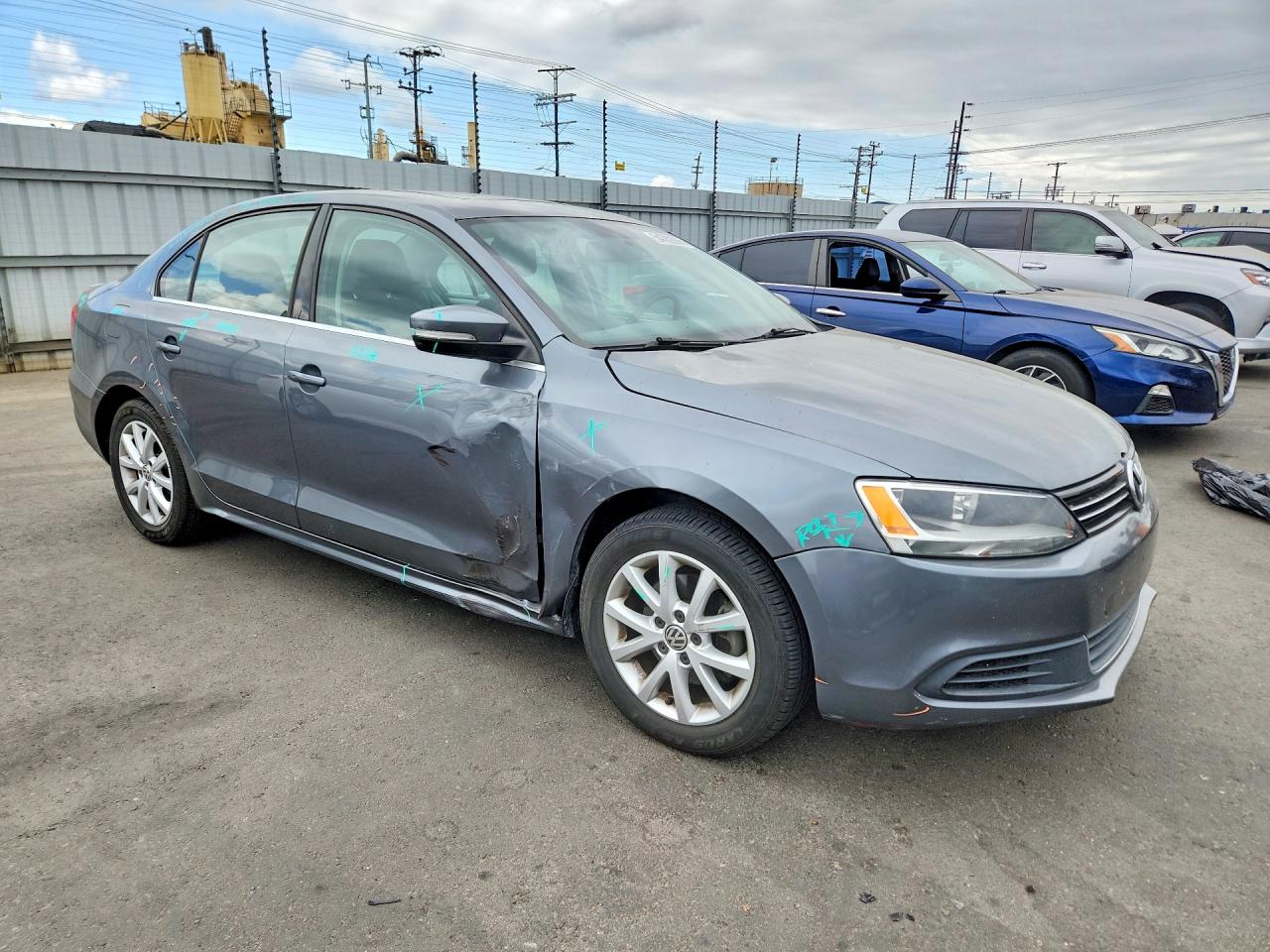 2014 Volkswagen Jetta Se Gray vin: 3VWD17AJ1EM420768