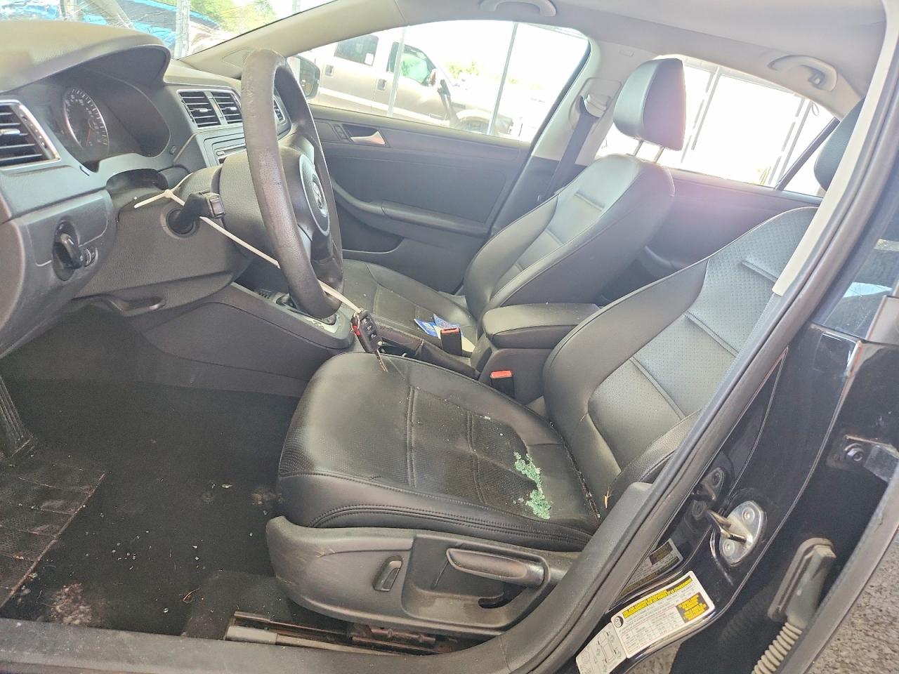 2014 Volkswagen Jetta Se Black vin: 3VWD17AJ1EM428854