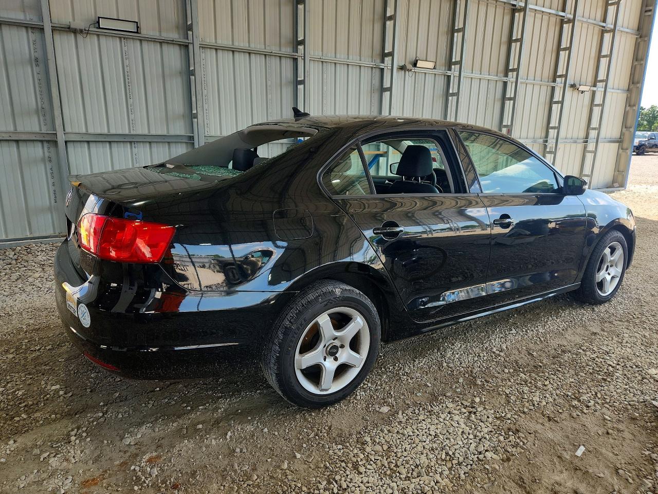 2014 Volkswagen Jetta Se Black vin: 3VWD17AJ1EM428854