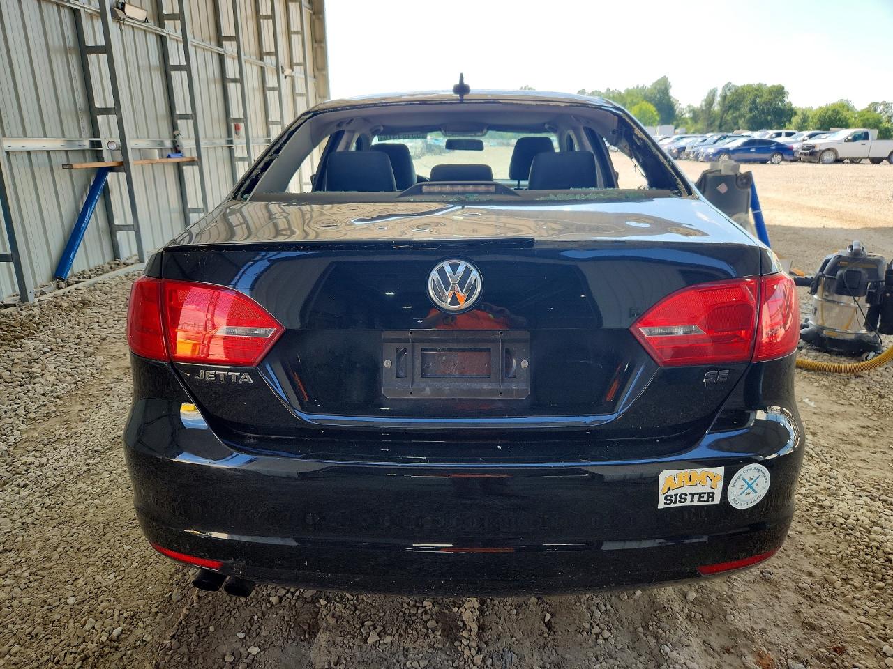 2014 Volkswagen Jetta Se Black vin: 3VWD17AJ1EM428854