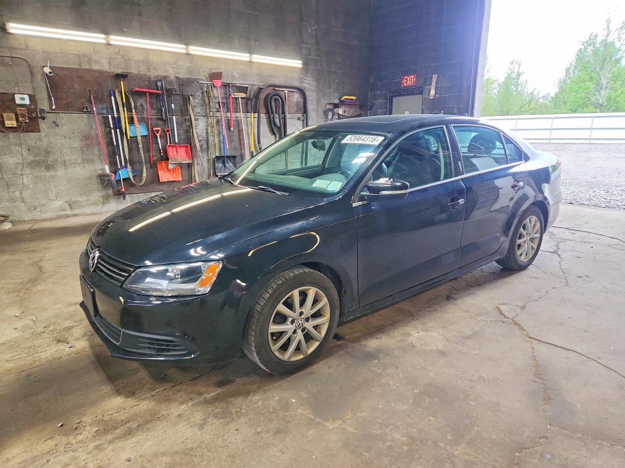 2014 Volkswagen Jetta Se Black vin: 3VWD17AJ1EM440227