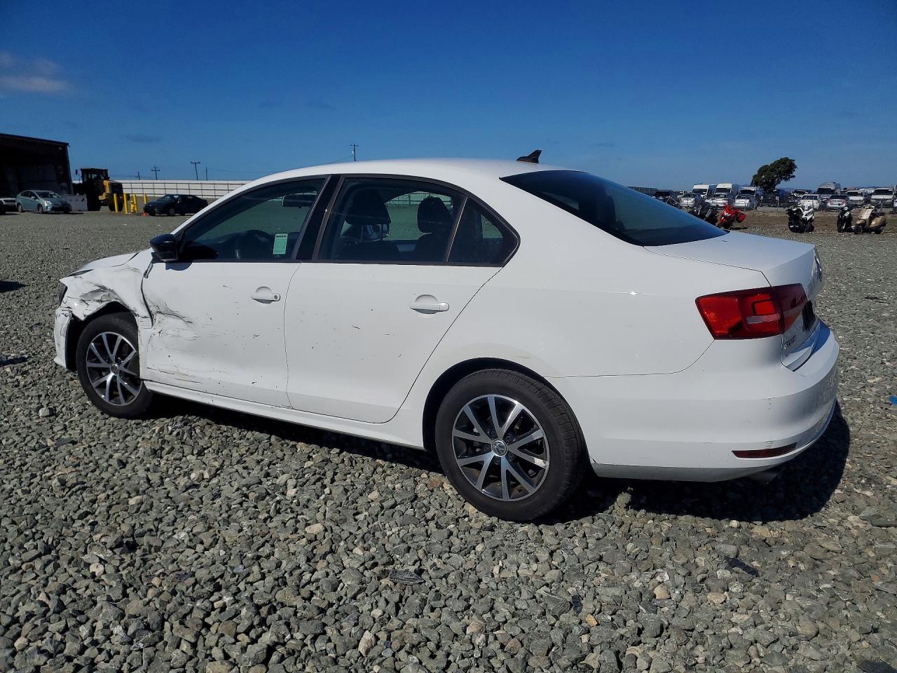 2015 Volkswagen Jetta Se White vin: 3VWD17AJ1FM201813