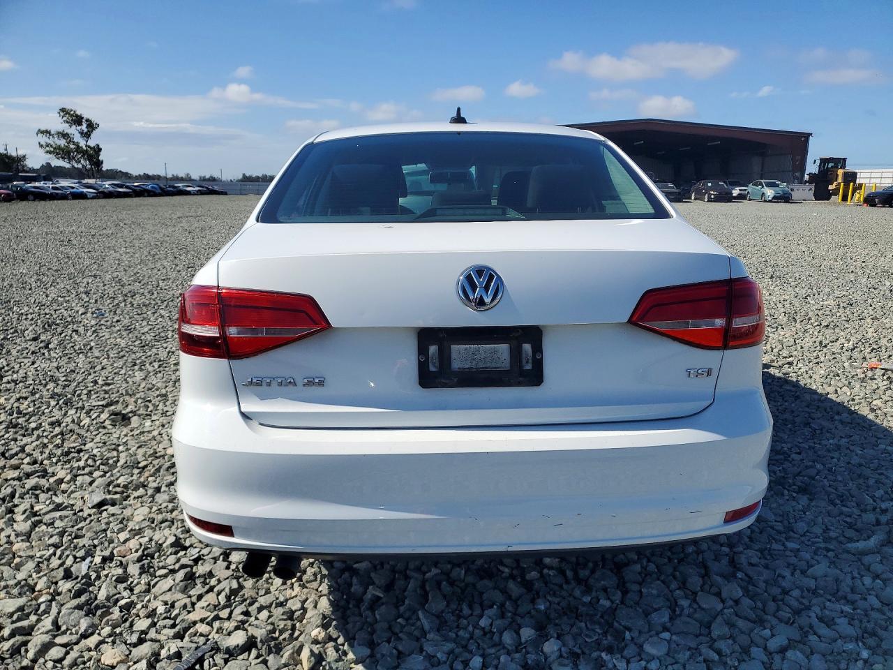 2015 Volkswagen Jetta Se White vin: 3VWD17AJ1FM201813