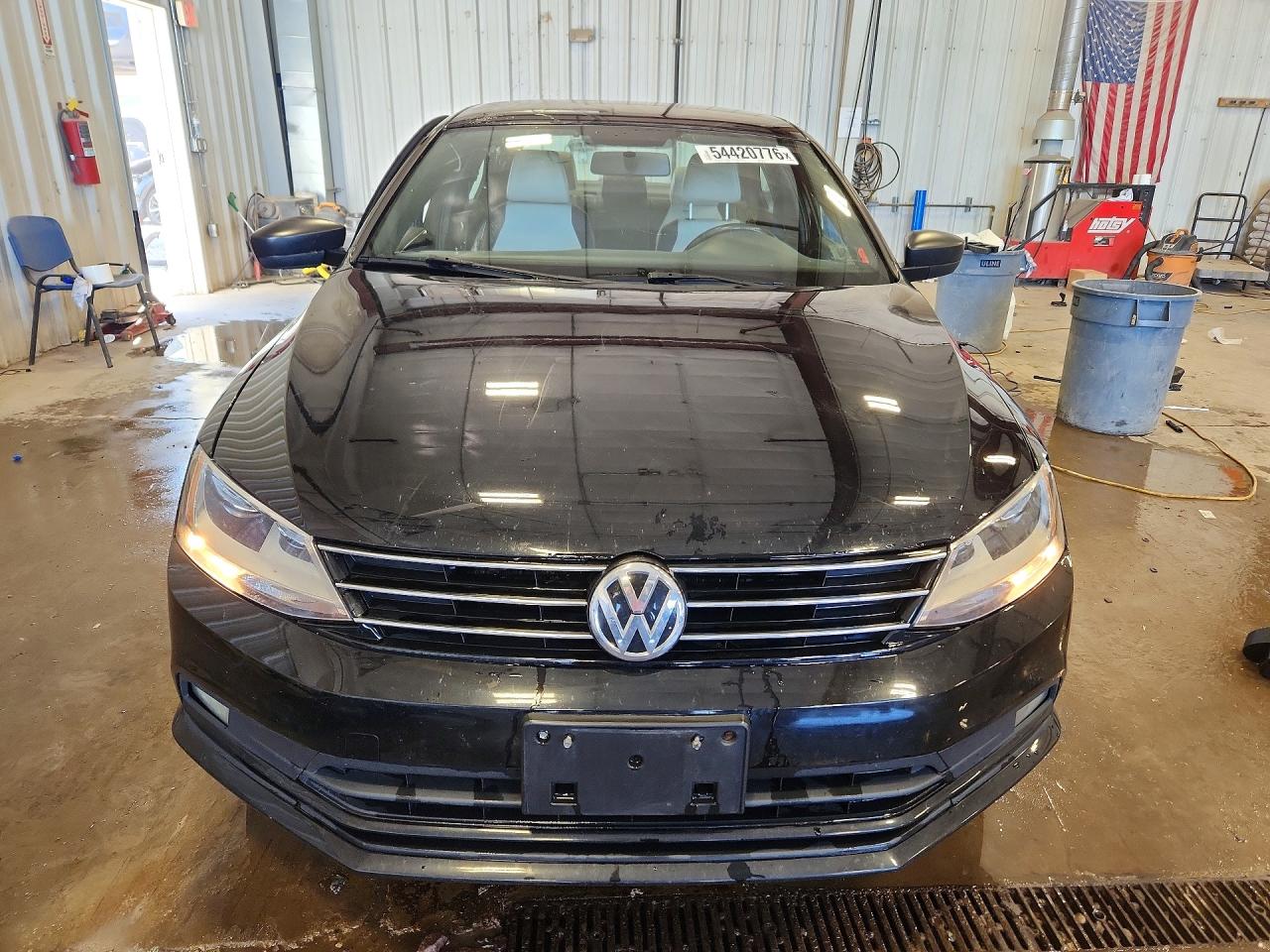 2015 Volkswagen Jetta Se Black vin: 3VWD17AJ1FM202587