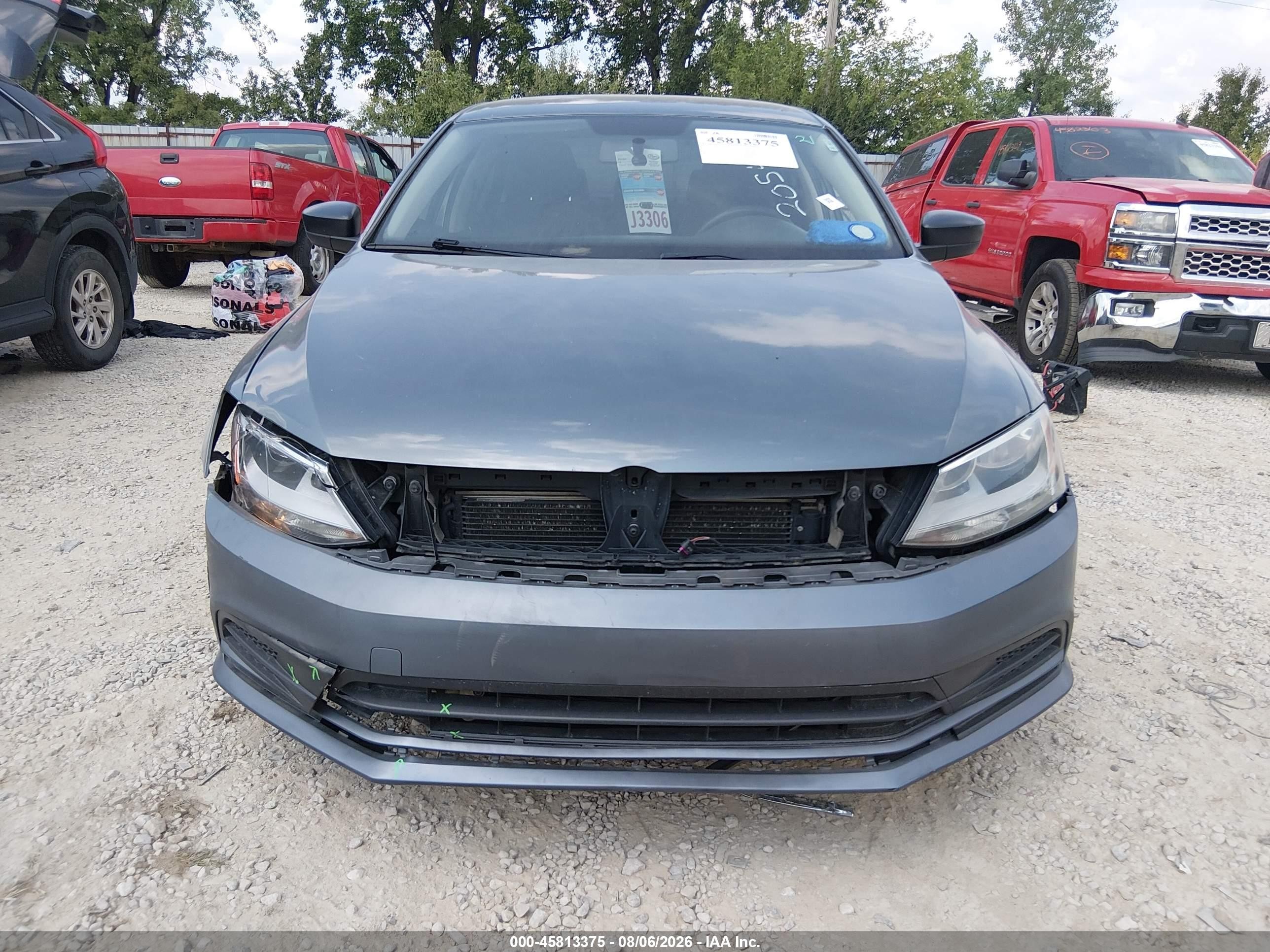 2015 Volkswagen Jetta 1.8t Se Gray vin: 3VWD17AJ1FM205473