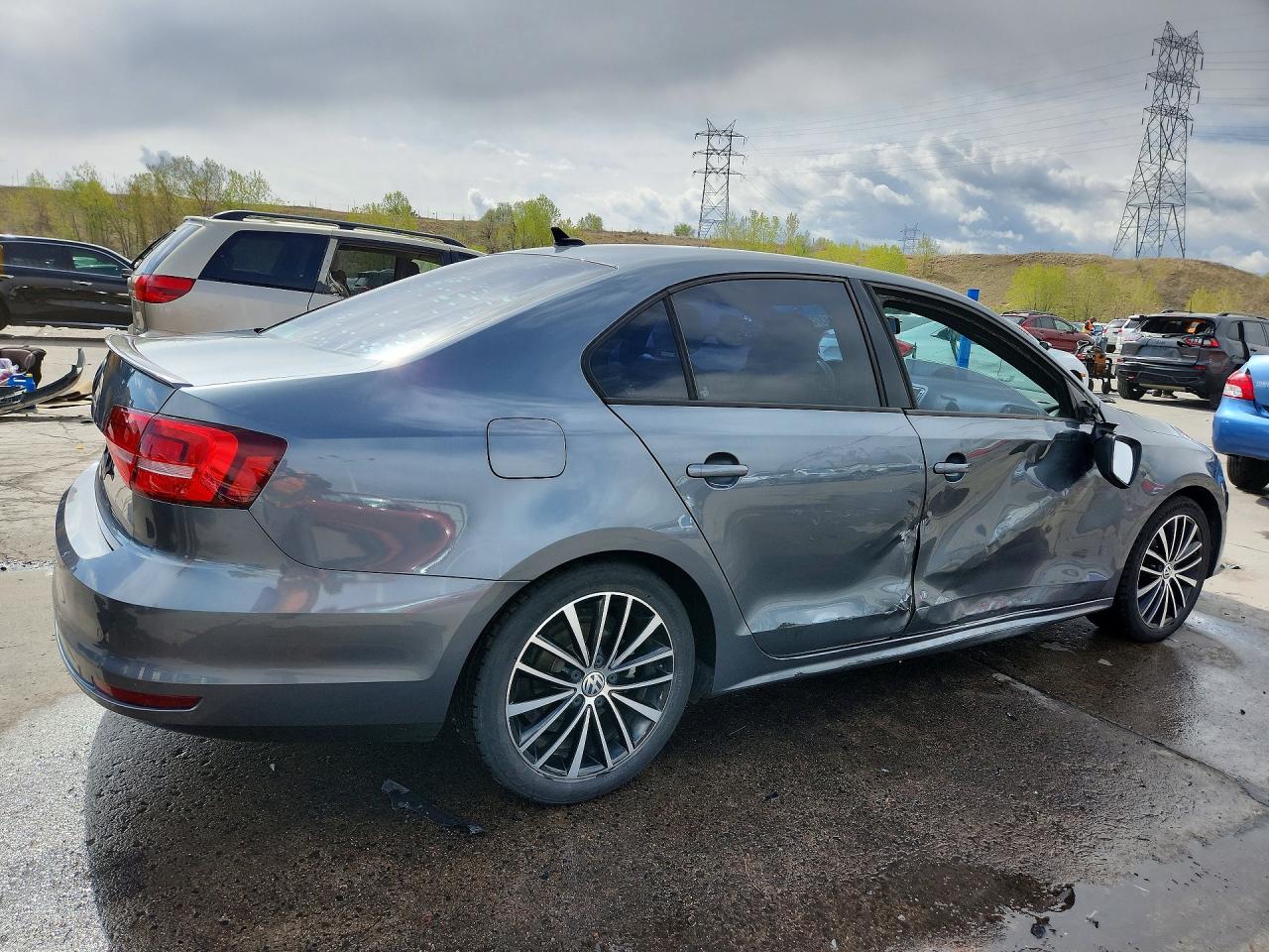 2015 Volkswagen Jetta Se Silver vin: 3VWD17AJ1FM220829